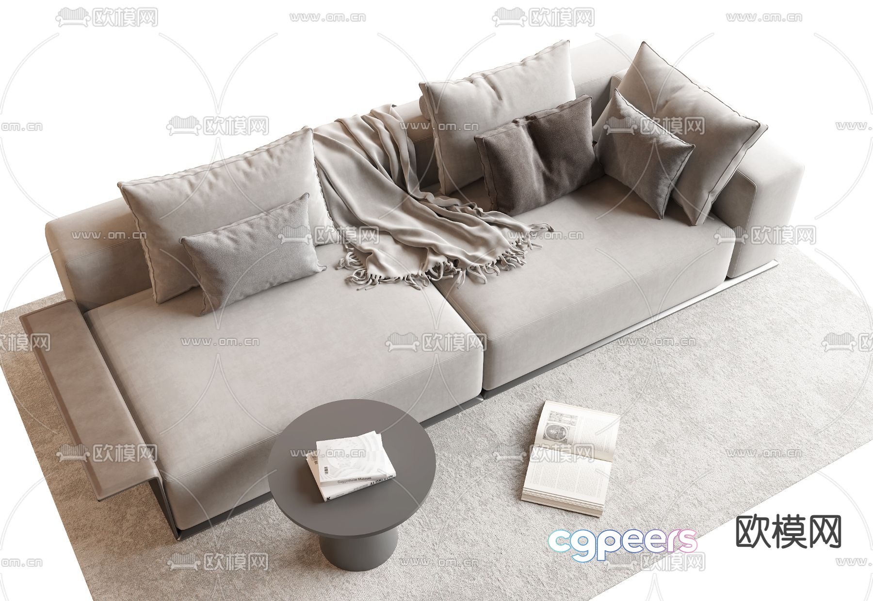 Double sofa 3d model Double sofa 3d model