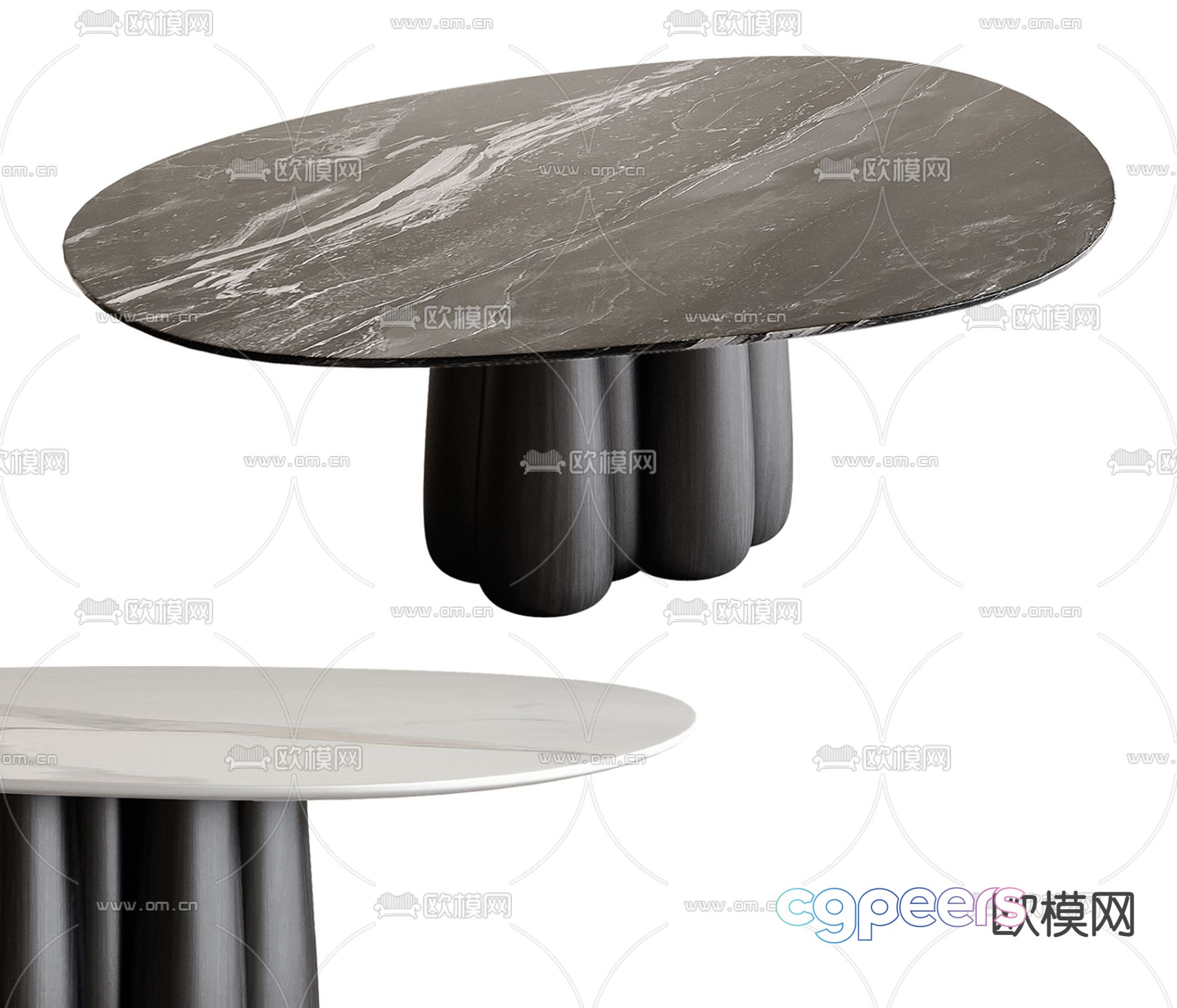 Round dining table 3d model Round dining table 3d model