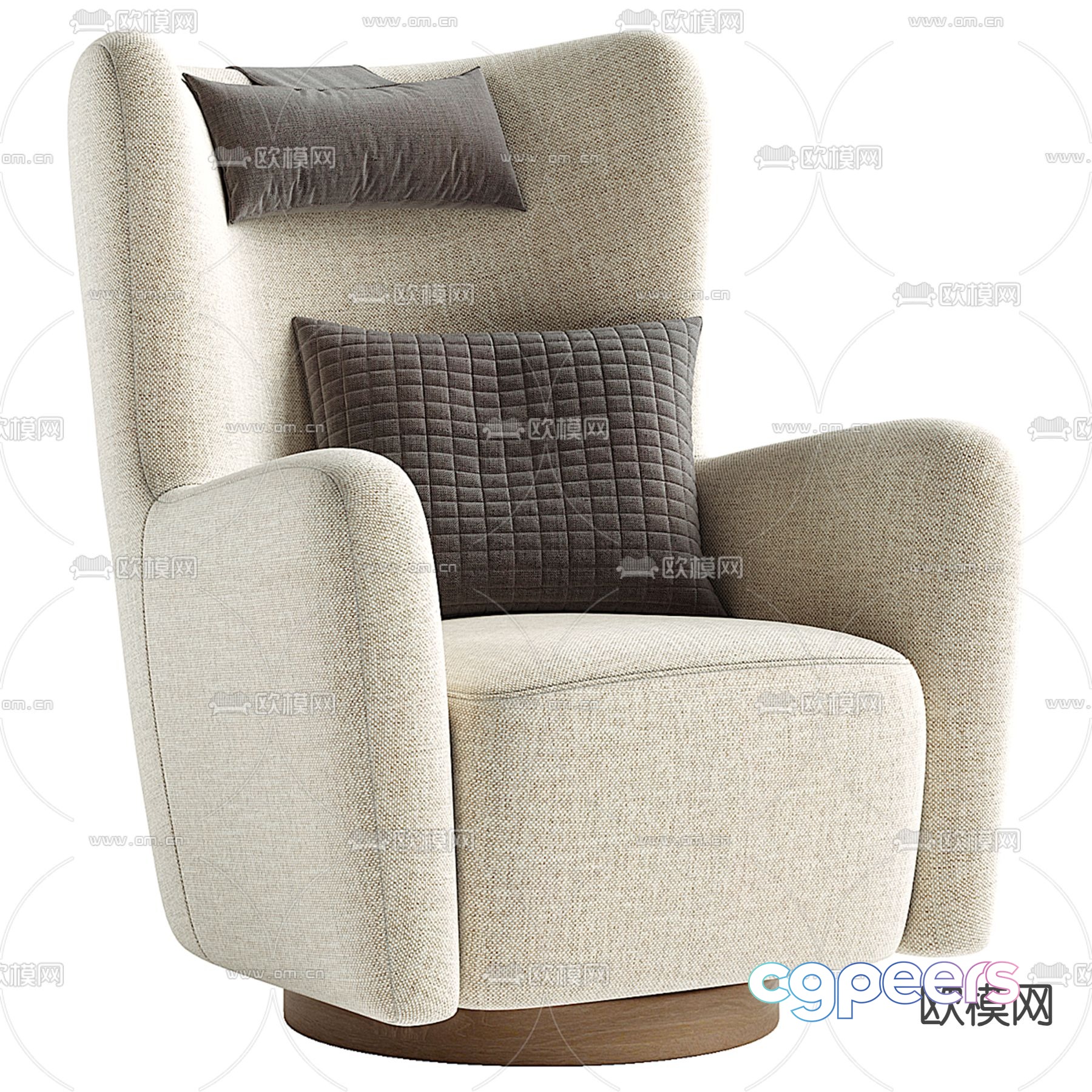 Colette leisure sofa 3d model Colette leisure sofa 3d model