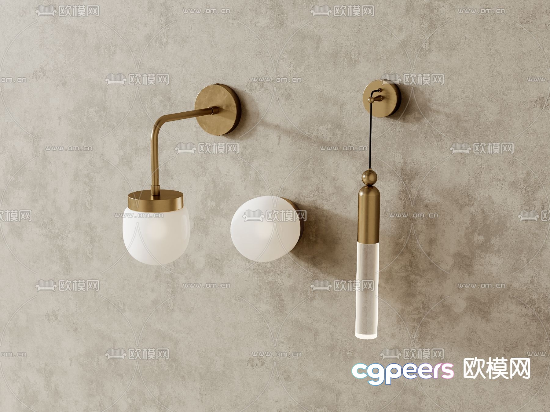 Metal wall light 3d model Metal wall light 3d model