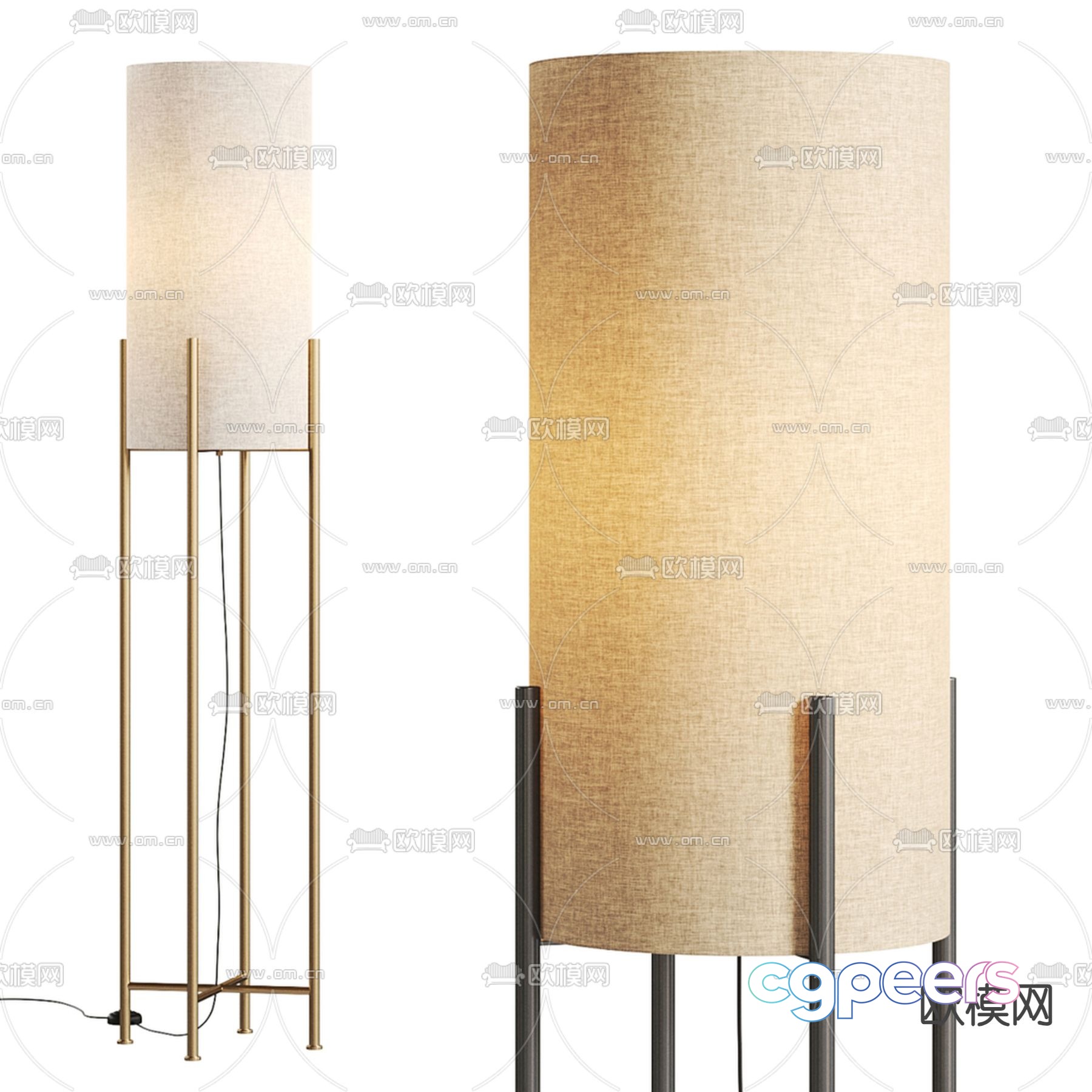 Wai Sad Floor Lamp 3D Model Wai Sad Floor Lamp 3D Model