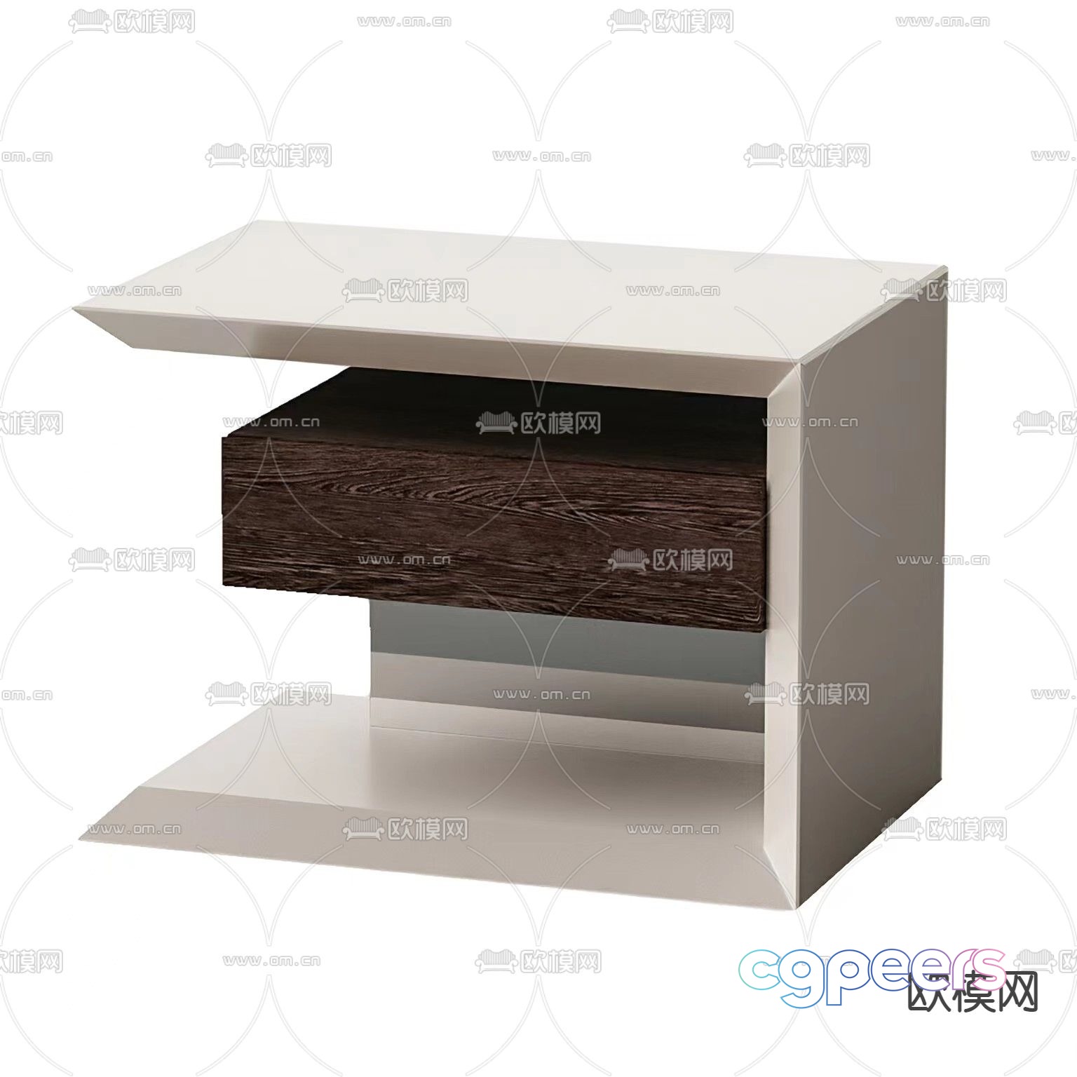 Modern bedside table 3d model Modern bedside table 3d model