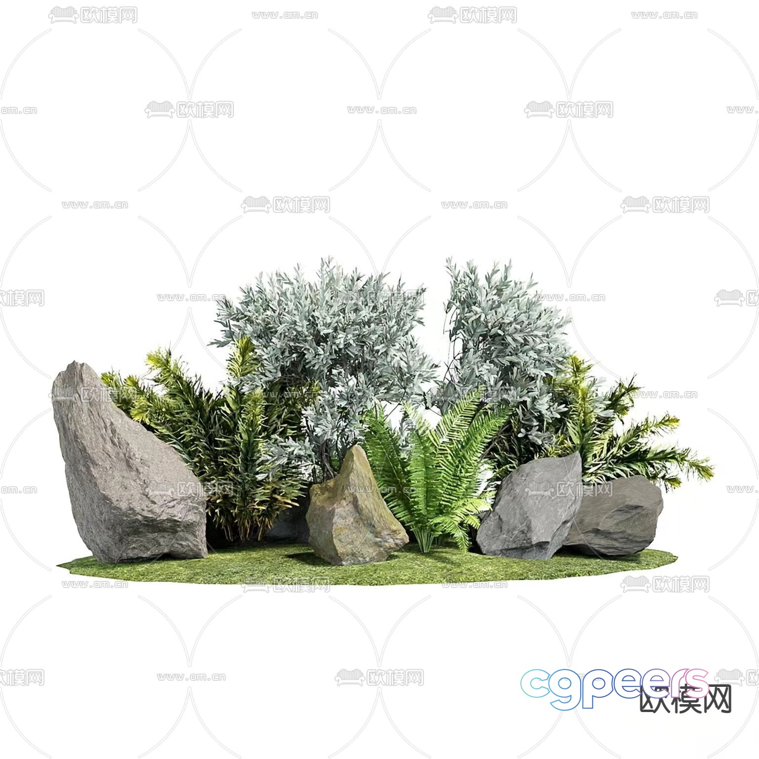 Stone plant sketch 3d model Stone plant sketch 3d model