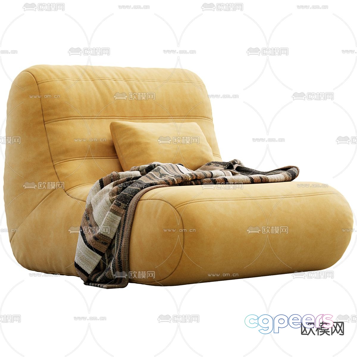 Beanbag leisure sofa 3d model Beanbag leisure sofa 3d model