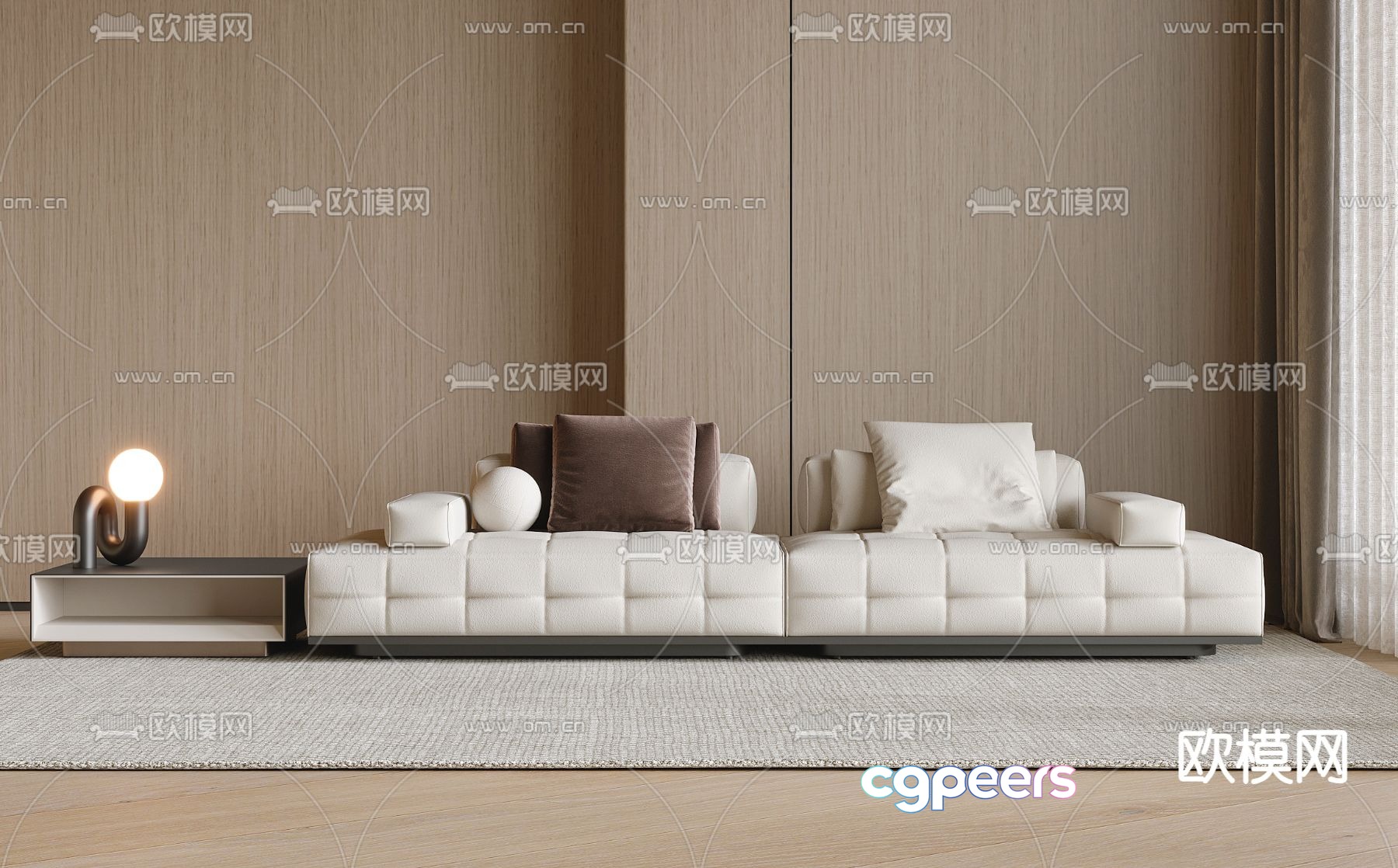 Double sofa 3d model Double sofa 3d model