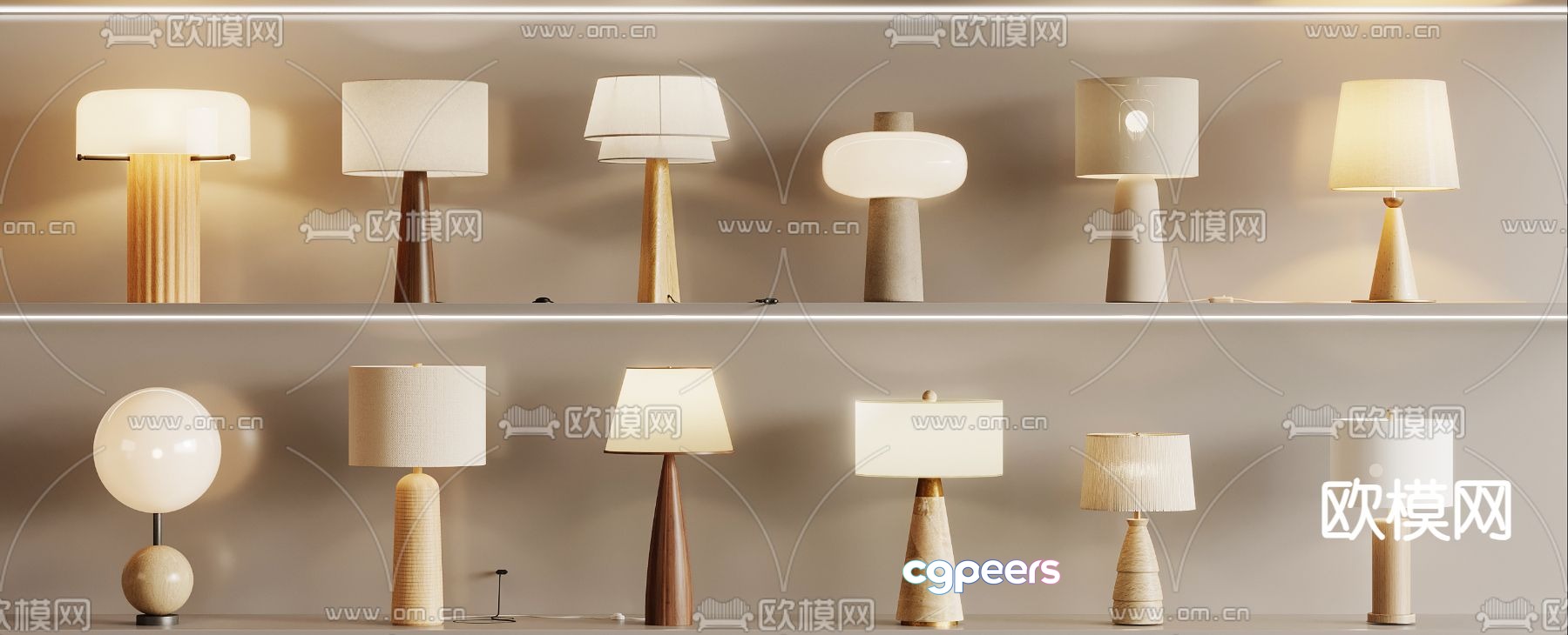 Wabi-sabi desk lamp 3d model Wabi-sabi desk lamp 3d model
