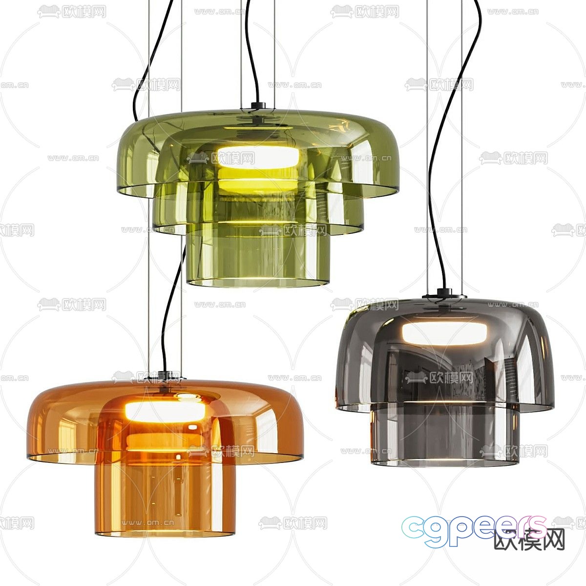 Creative chandelier Glass chandelier 3d model Creative chandelier Glass chandelier 3d model