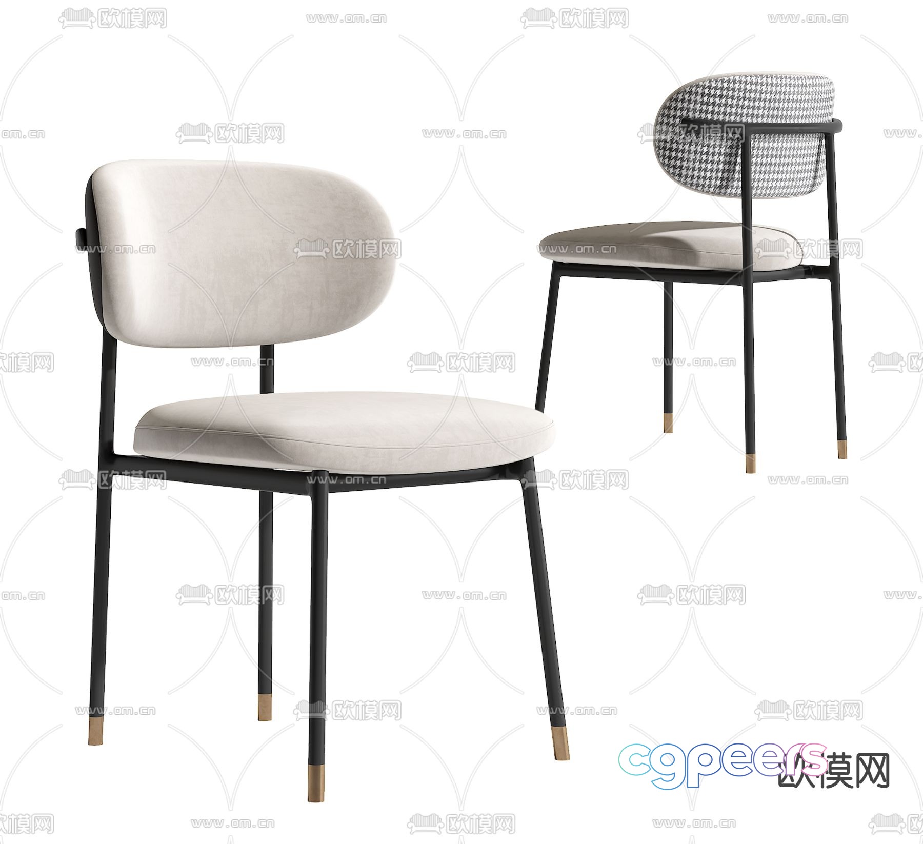 Modern chair dining chair 3d model Modern chair dining chair 3d model