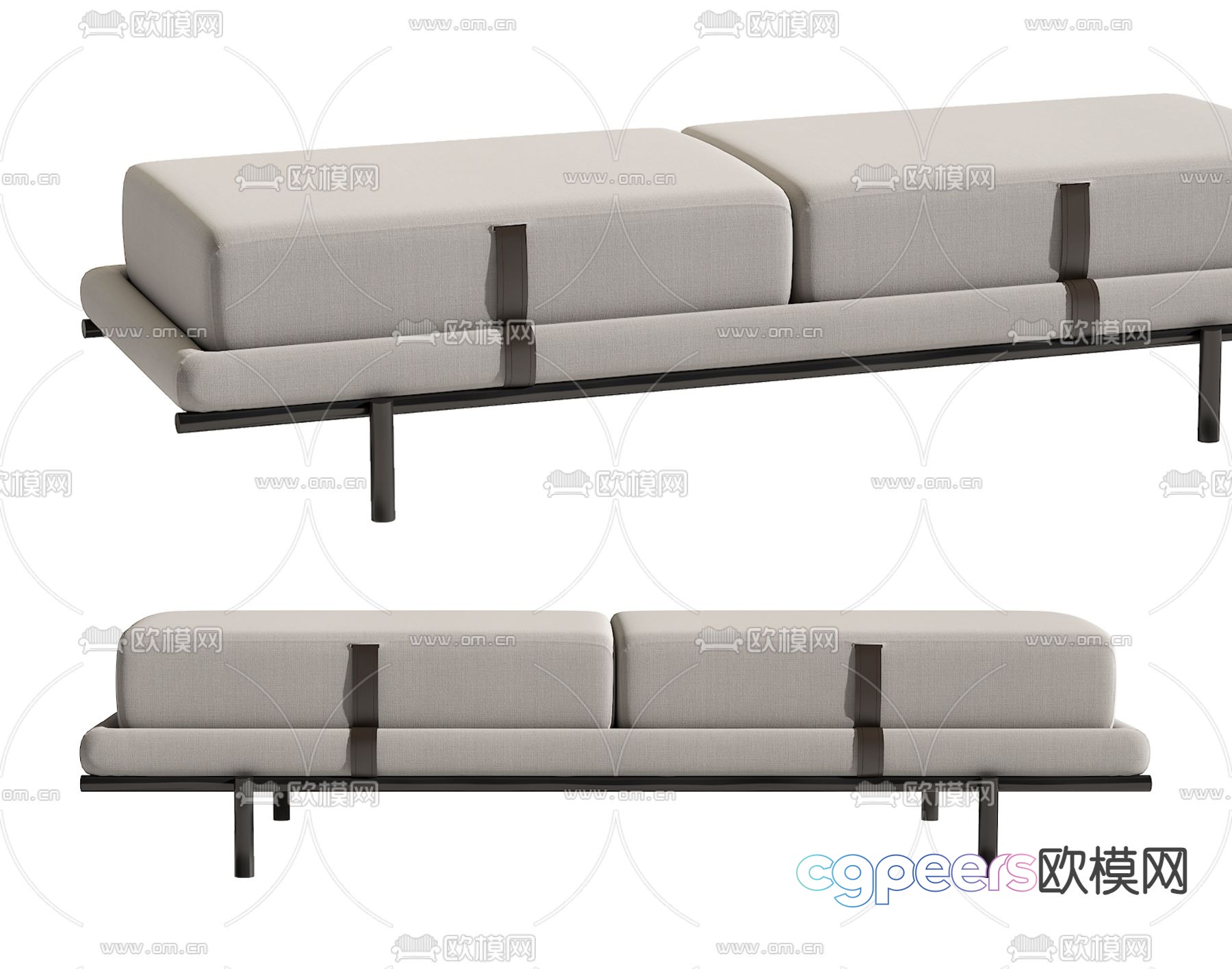 Modern bedside stool 3d model Modern bedside stool 3d model