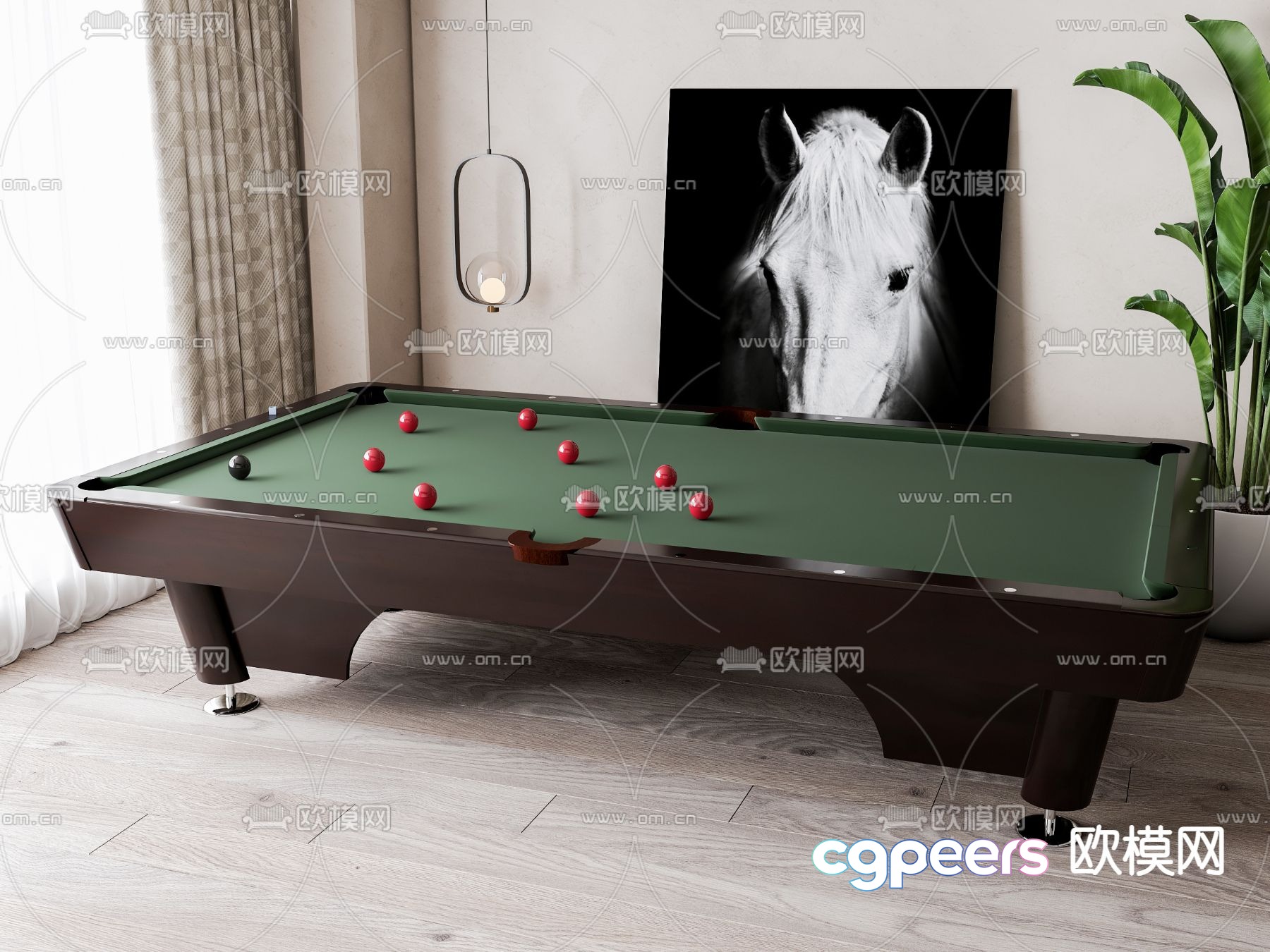 Billiards table billiards 3d model Billiards table billiards 3d model