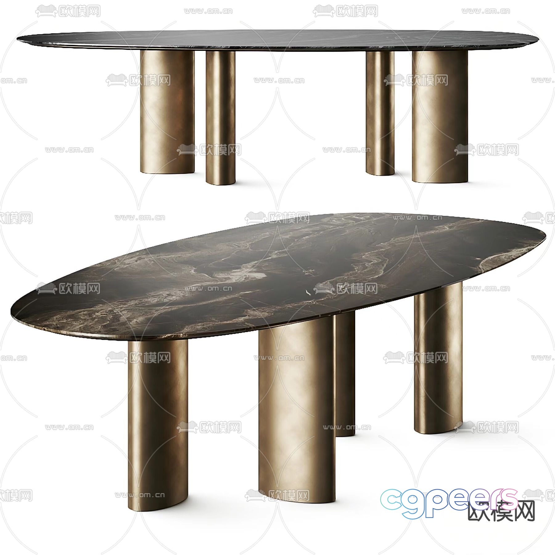 Wasabi Wind Dining Table 3D Model Wasabi Wind Dining Table 3D Model