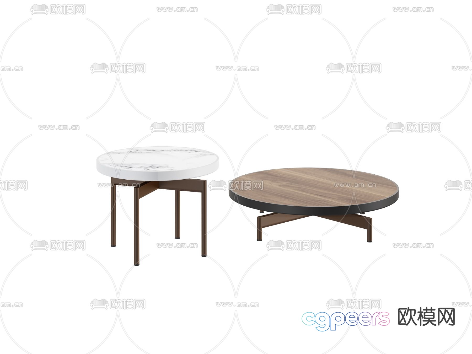 Modern coffee table round table 3d model Modern coffee table round table 3d model