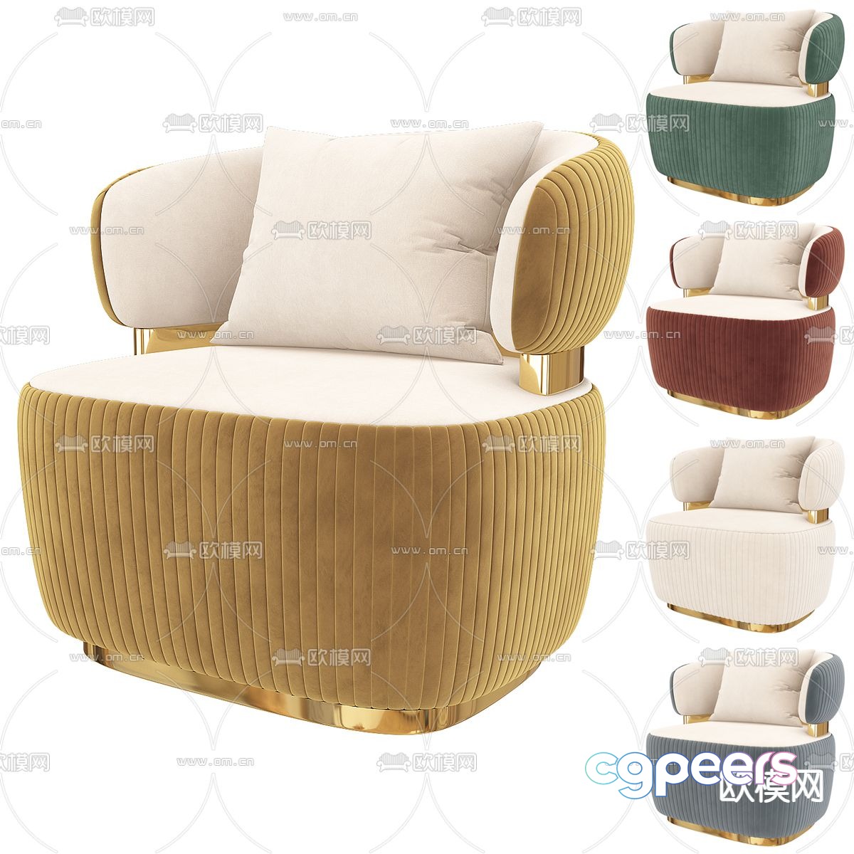 Single sofa leisure sofa 3d model Single sofa leisure sofa 3d model