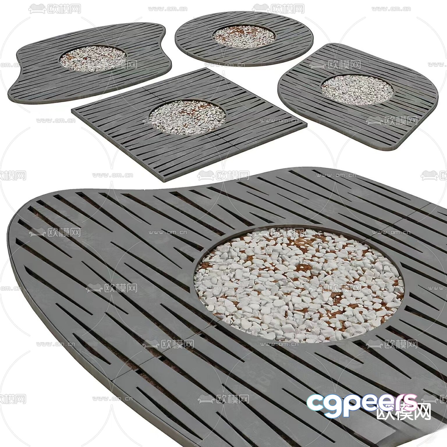 Tree pool tree trunk lattice 3d model Tree pool tree trunk lattice 3d model