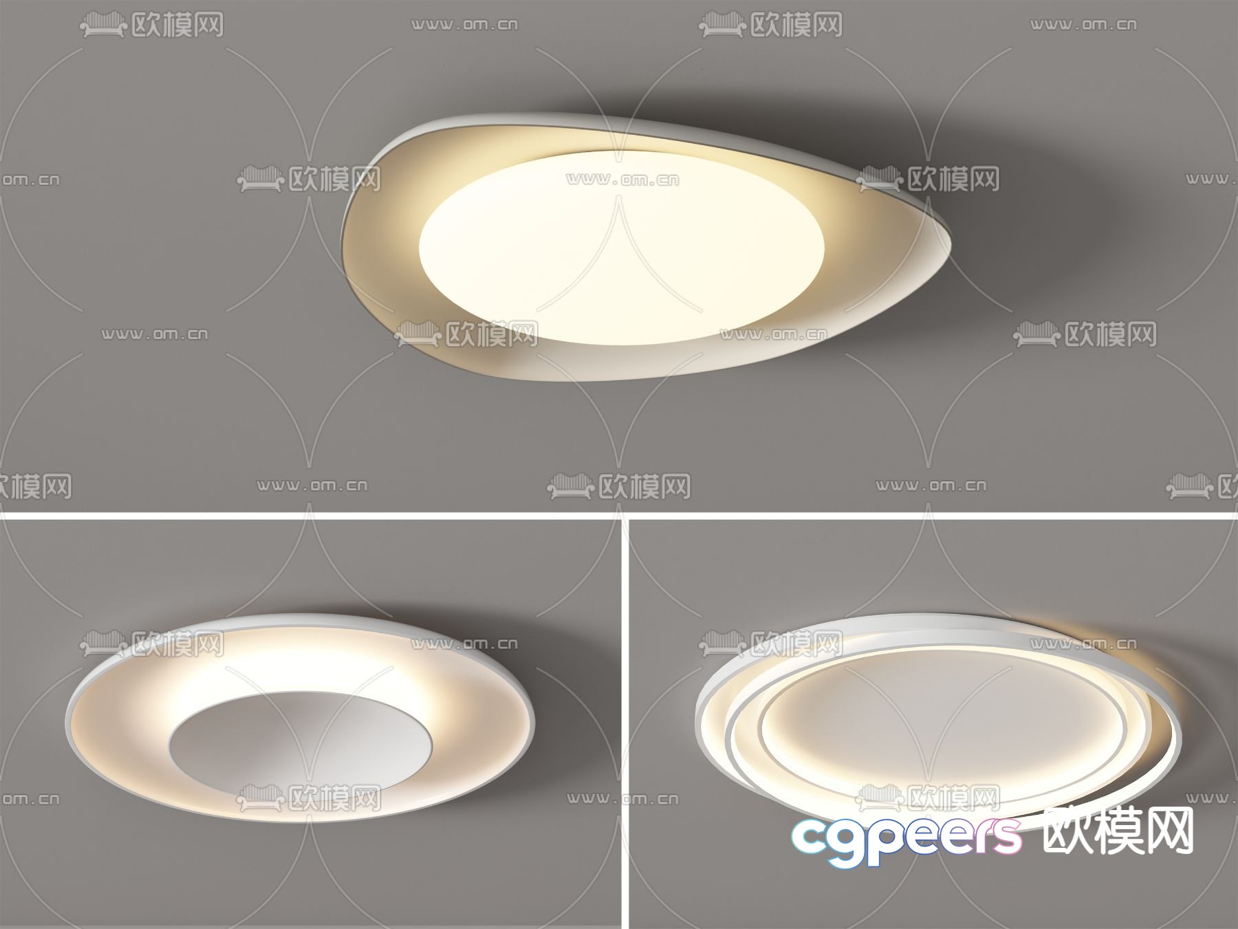 Cream style ceiling lamp living room lamp 3d model Cream style ceiling lamp living room lamp 3d model