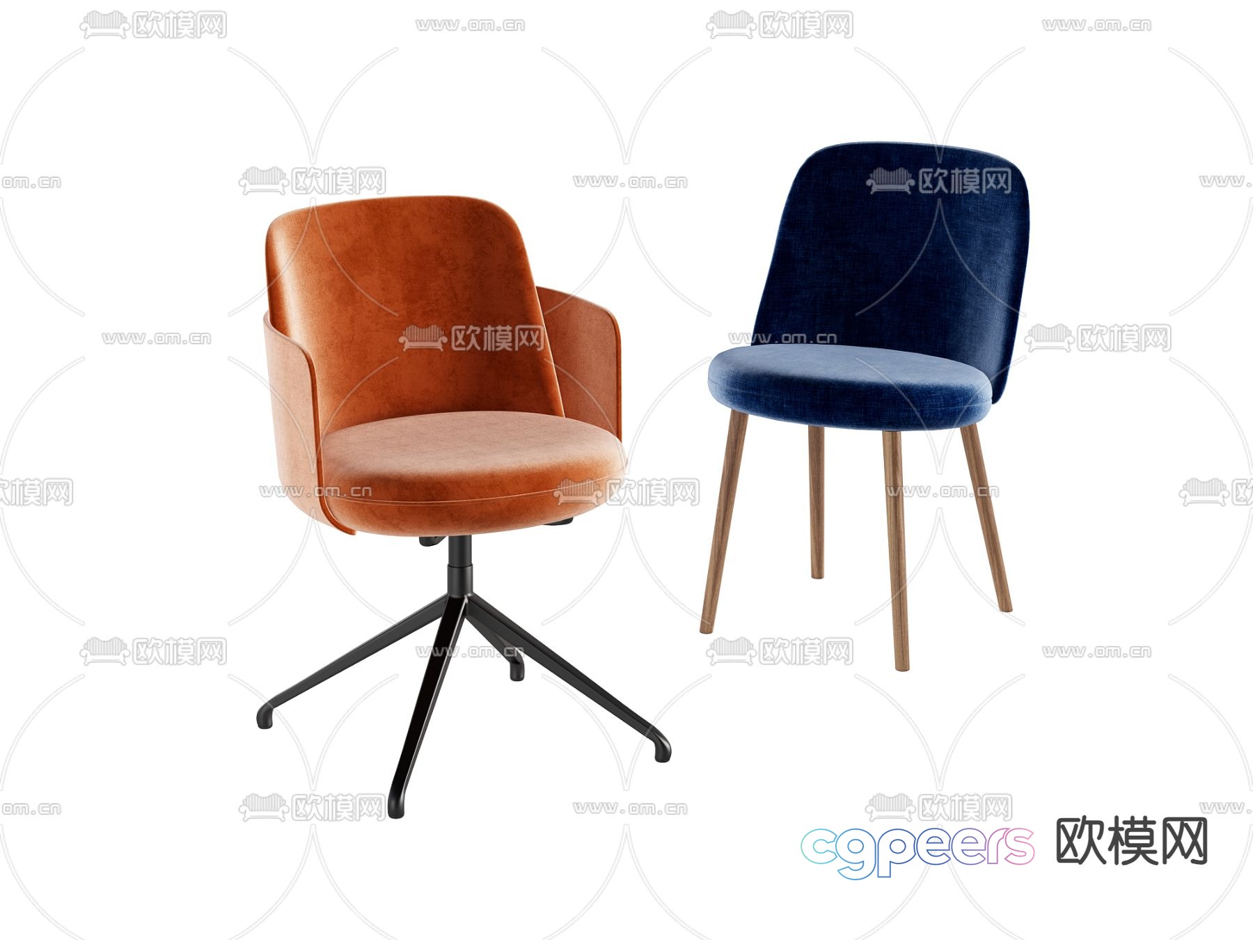 Modern seat single chair 3d model Modern seat single chair 3d model