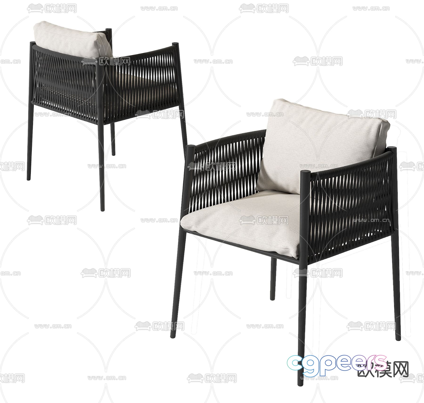 Modern dining chair seat 3d model Modern dining chair seat 3d model