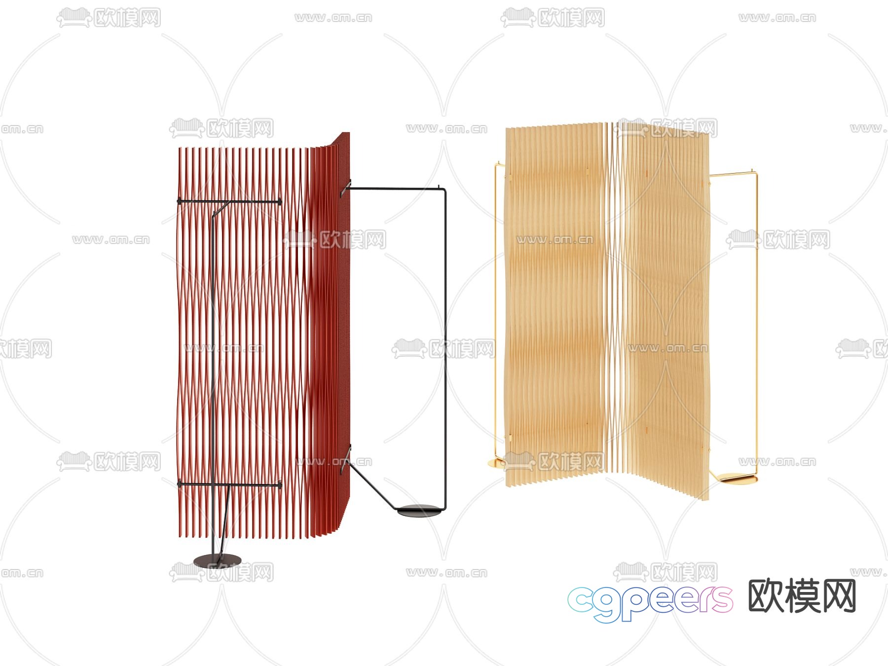 Modern screen insert partition 3d model Modern screen insert partition 3d model