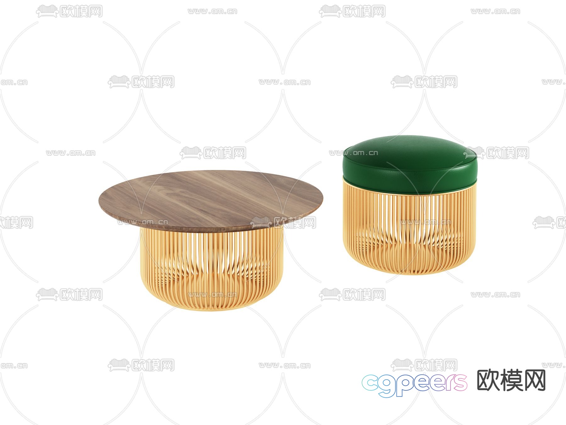 Modern side table 3D model Modern side table 3D model