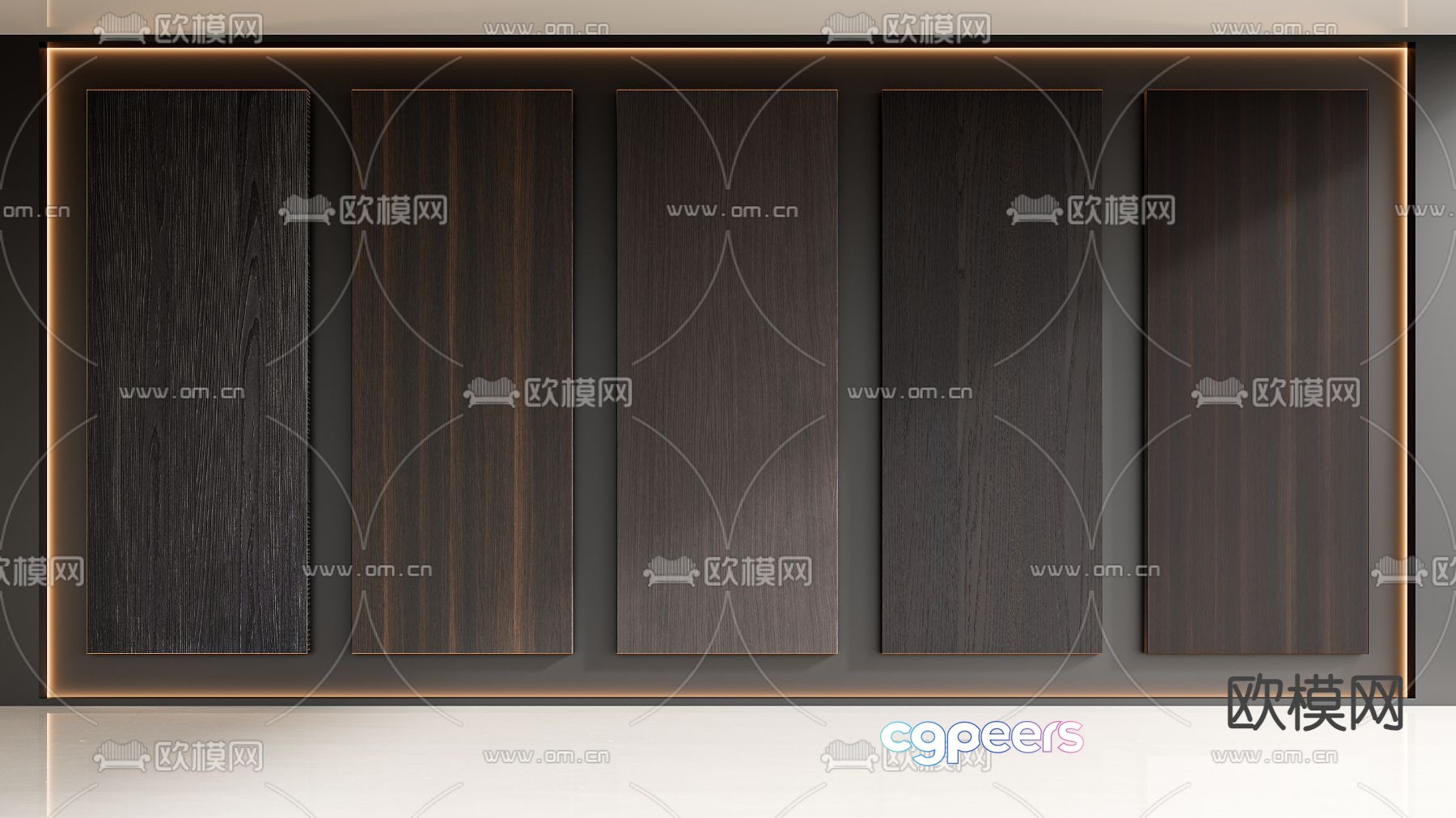 Wood grain board Wall panel Wood veneer 3D model Wood grain board Wall panel Wood veneer 3D model