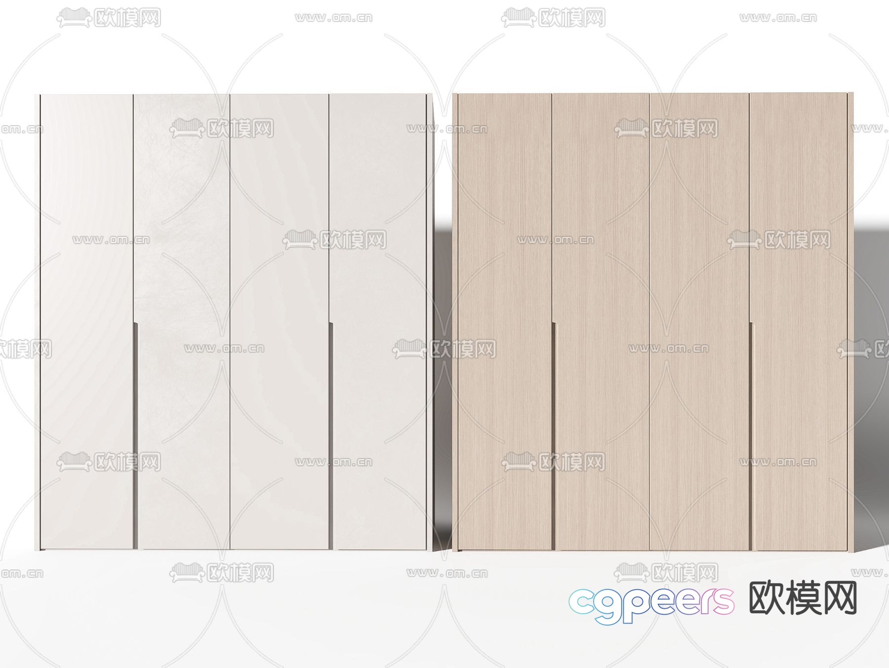 Modern wardrobe storage cabinet 3d model Modern wardrobe storage cabinet 3d model