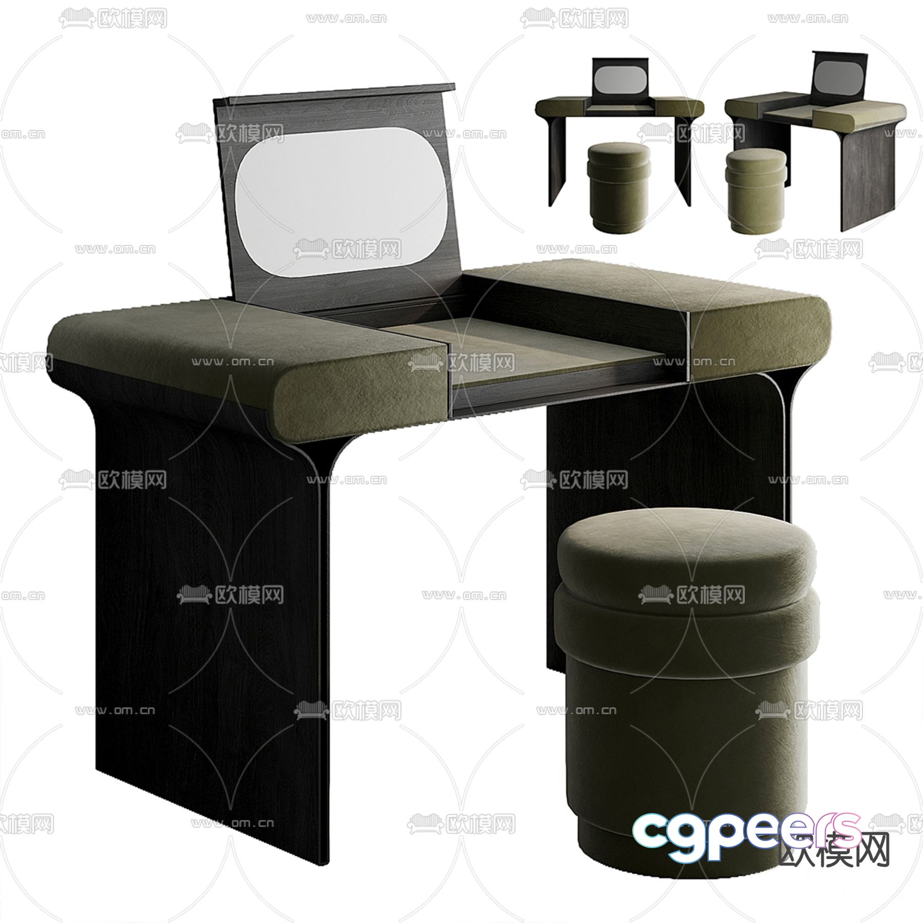 Modern dressing table dressing table 3d model Modern dressing table dressing table 3d model