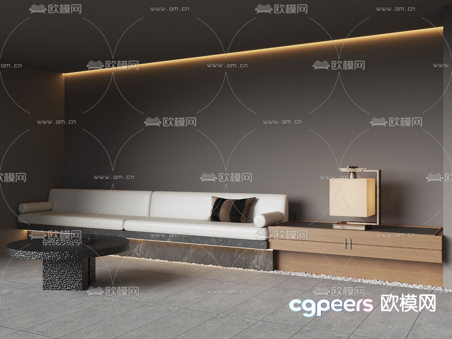 Double sofa booth sofa 3d model Double sofa booth sofa 3d model