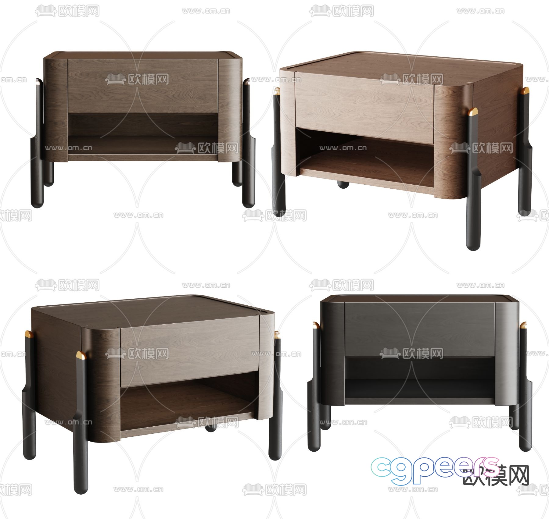 AnaRoque modern bedside table 3d model AnaRoque modern bedside table 3d model