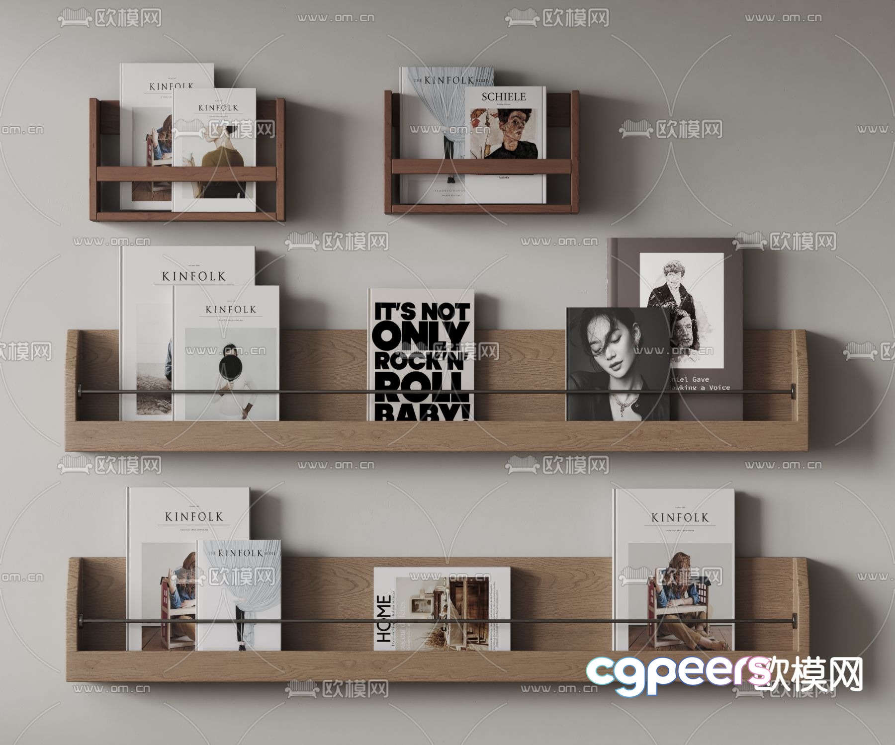 bookshelf magazine rack 3d model bookshelf magazine rack 3d model