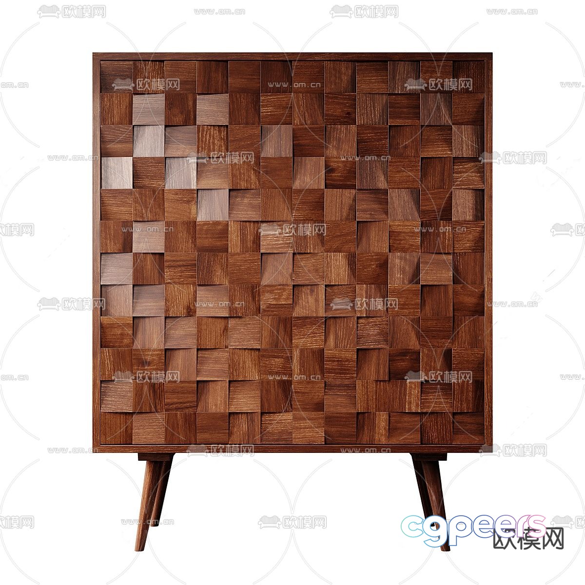 Nordic bedside table 3d model Nordic bedside table 3d model
