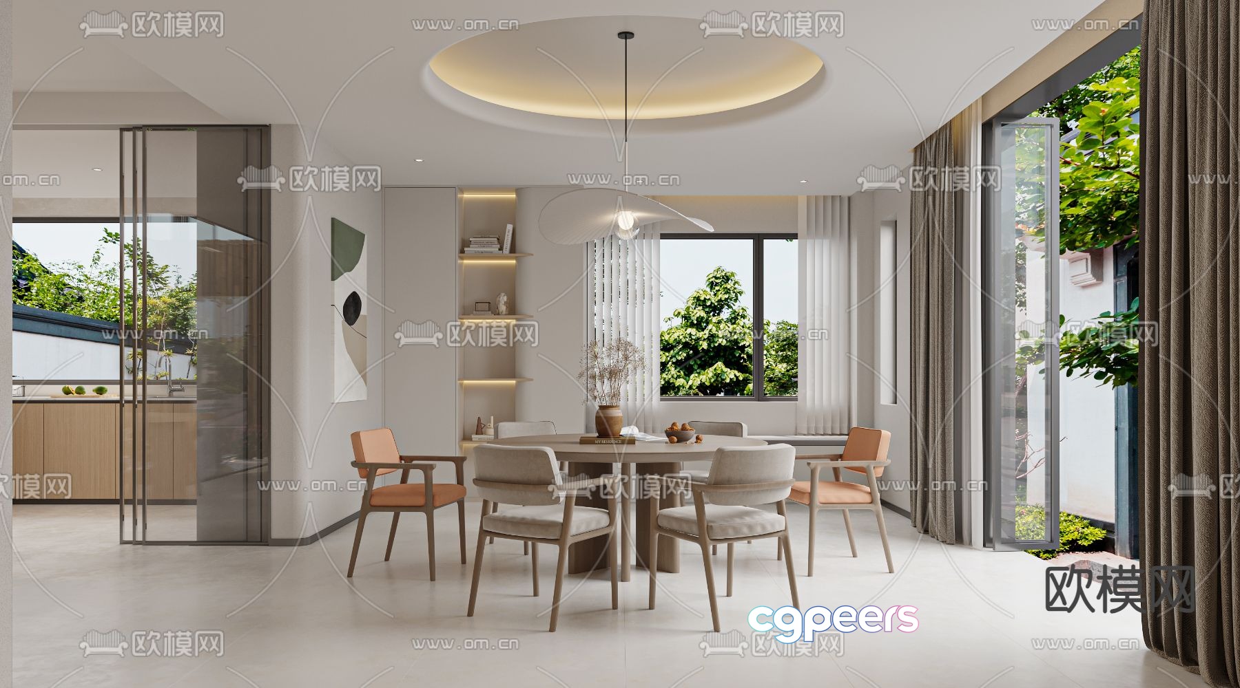 Modern restaurant 3d model Modern restaurant 3d model