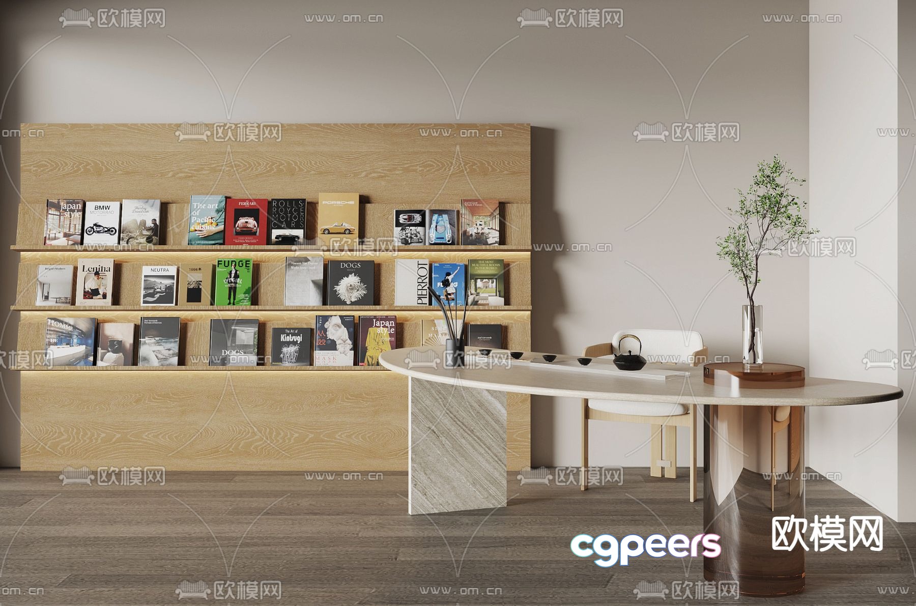 Modern tea table tea table 3d model Modern tea table tea table 3d model