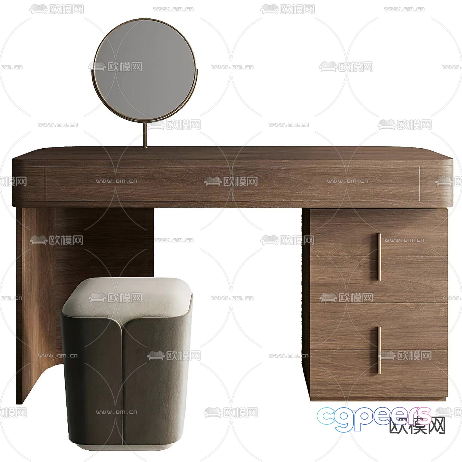 NINA Dressing Table 3d model NINA Dressing Table 3d model