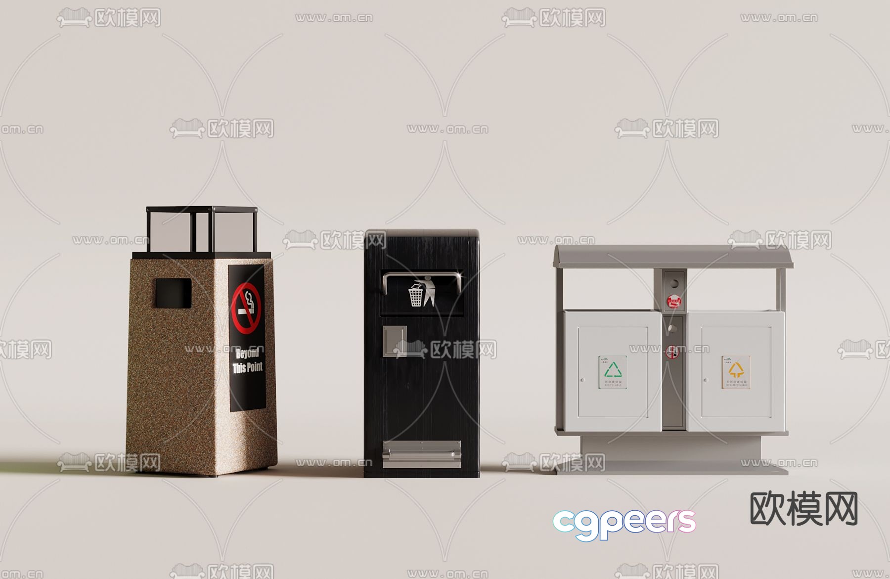 Trash bin 3d model Trash bin 3d model