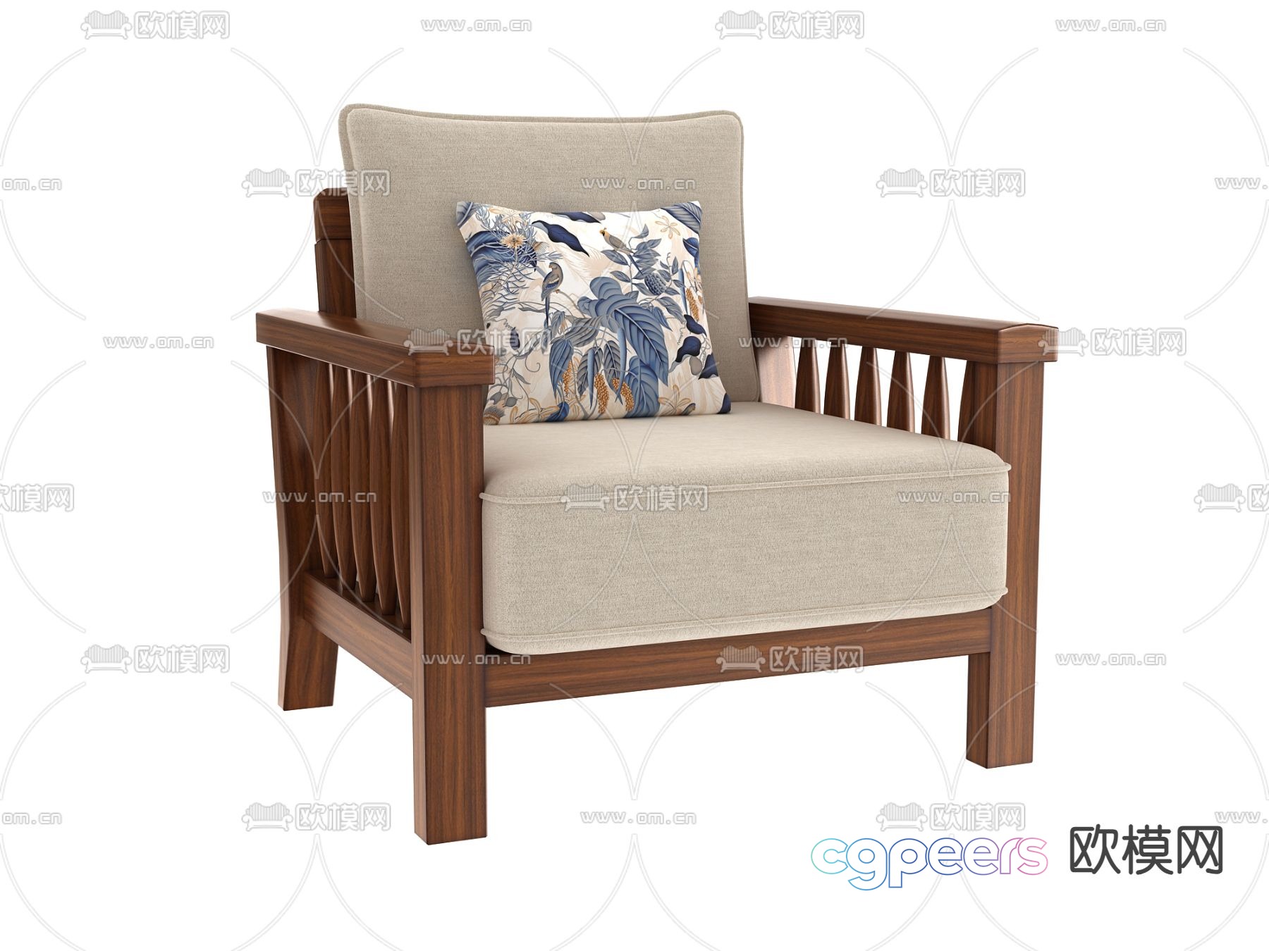 Single sofa leisure sofa 3d model Single sofa leisure sofa 3d model