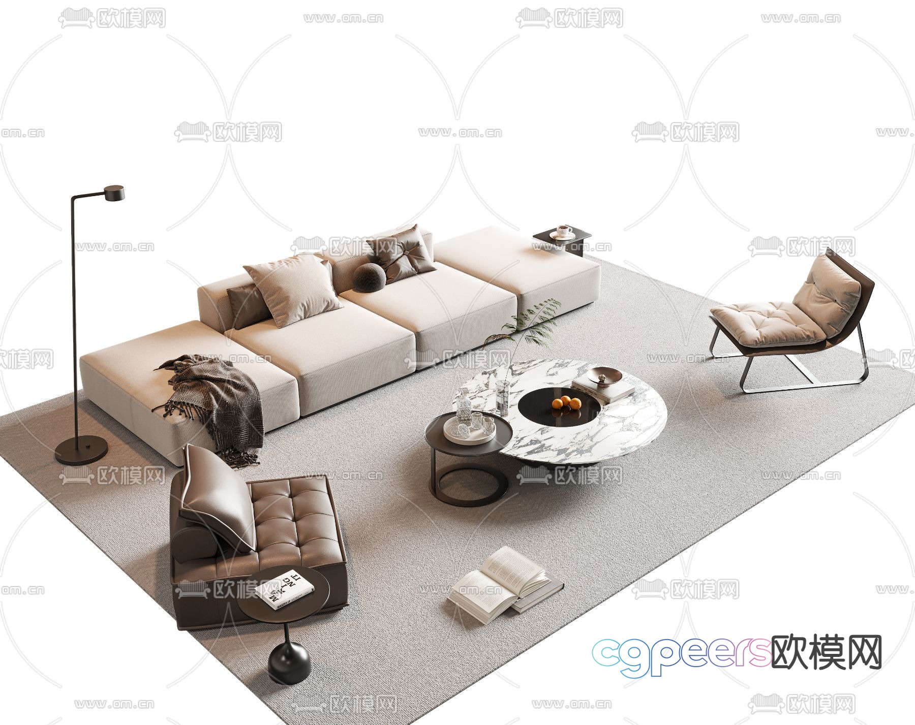 modular sofa 3d model modular sofa 3d model