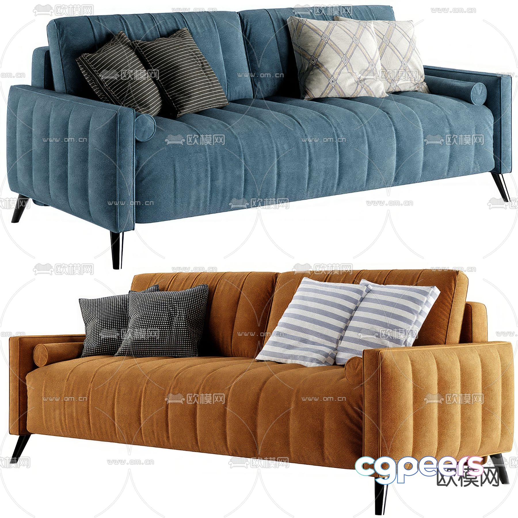 Double sofa 3d model Double sofa 3d model