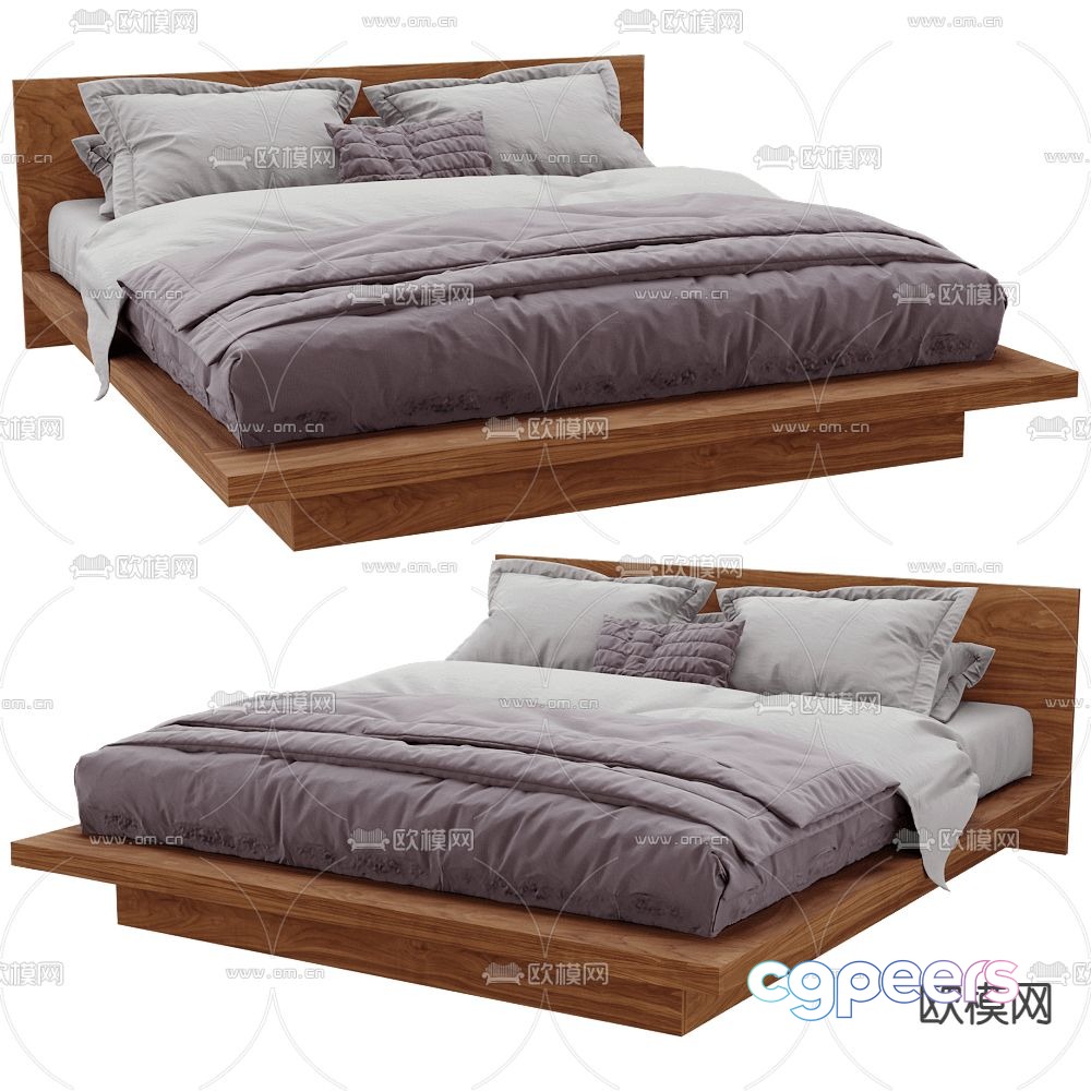 SIJU double bed 3d model SIJU double bed 3d model