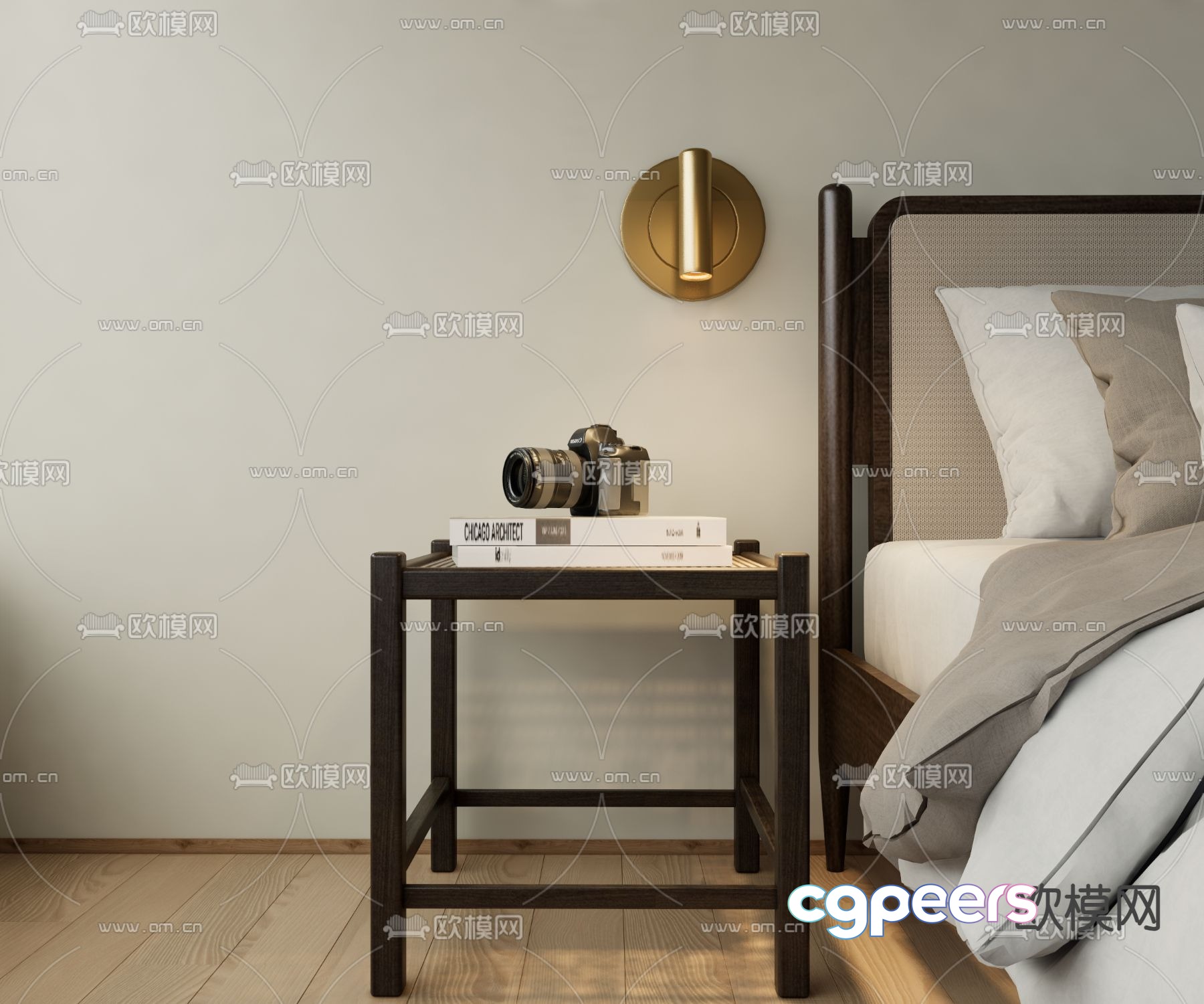 Medieval style bedside table 3d model Medieval style bedside table 3d model