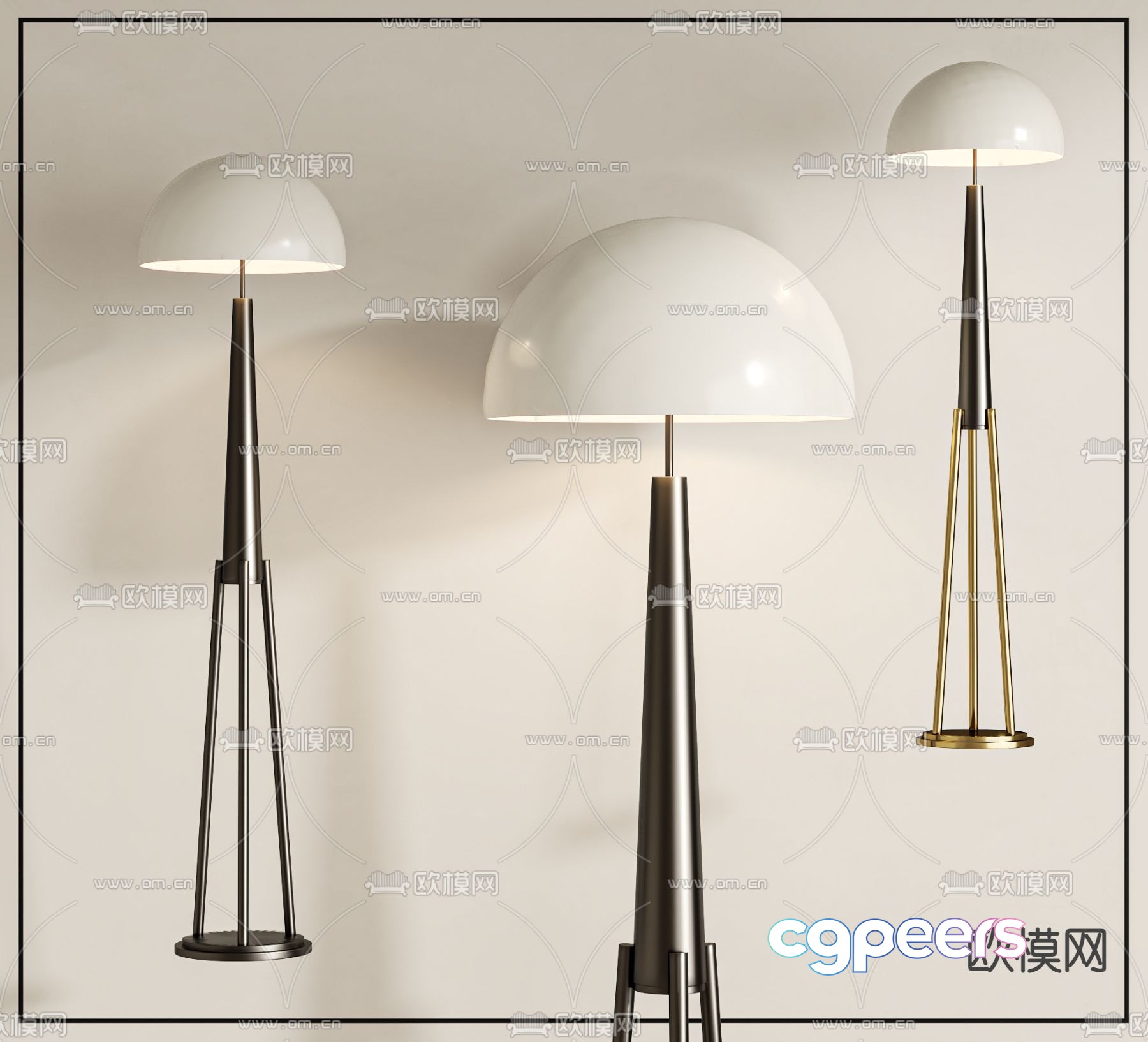 Simple floor lamp 3d model Simple floor lamp 3d model