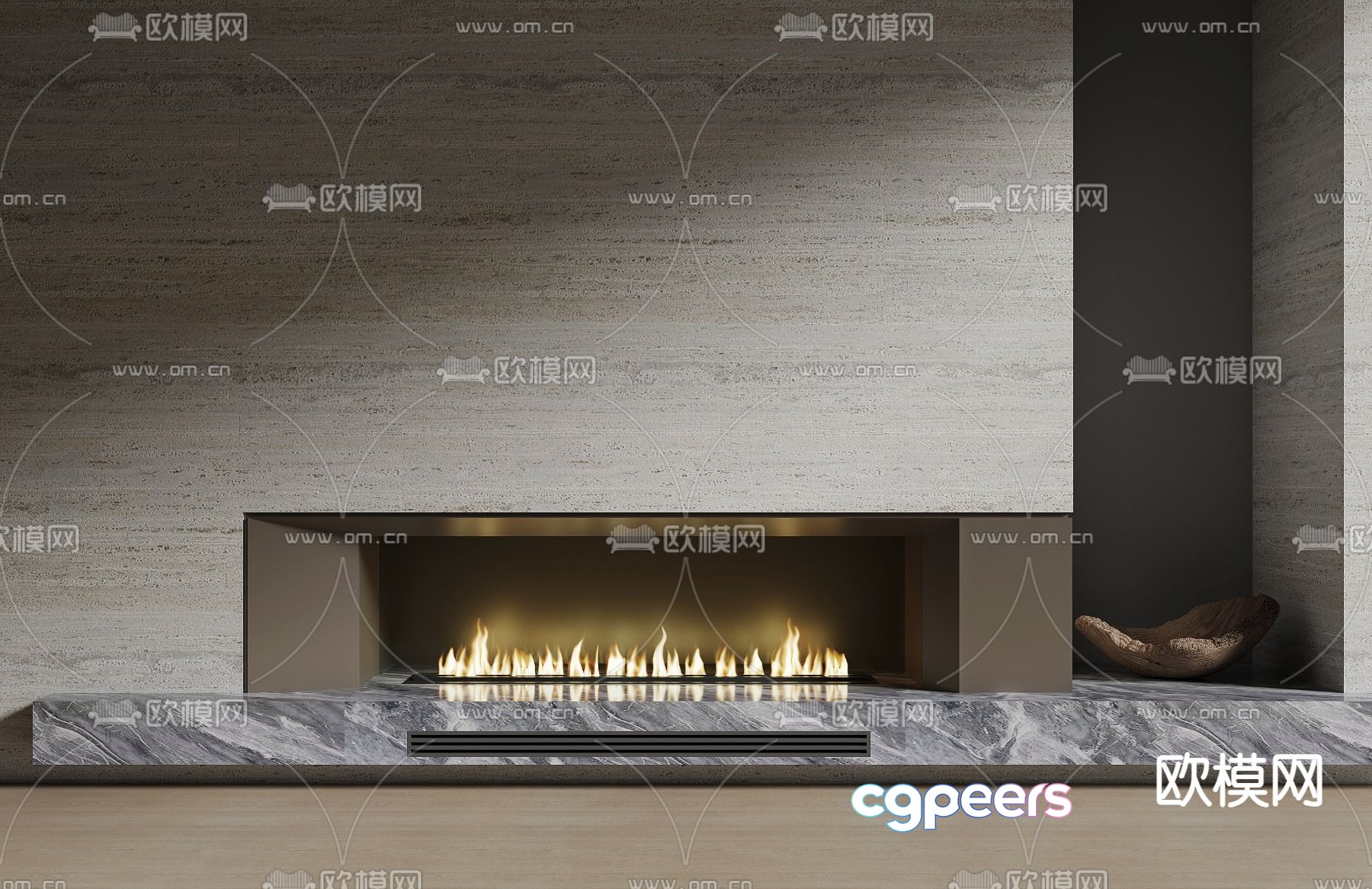 Fireplace Flame 3d model Fireplace Flame 3d model