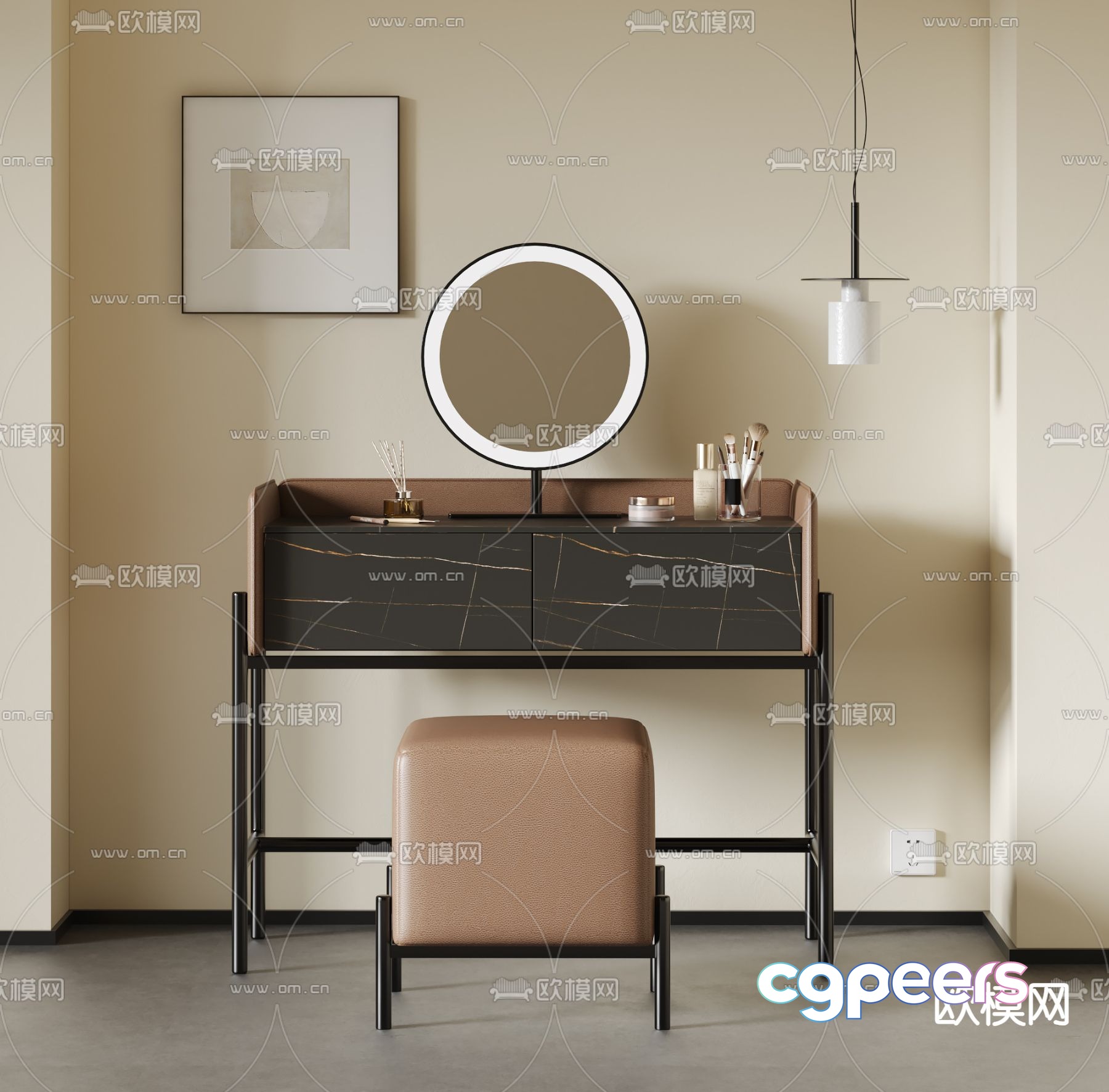 modern dressing table dressing table 3d model modern dressing table dressing table 3d model