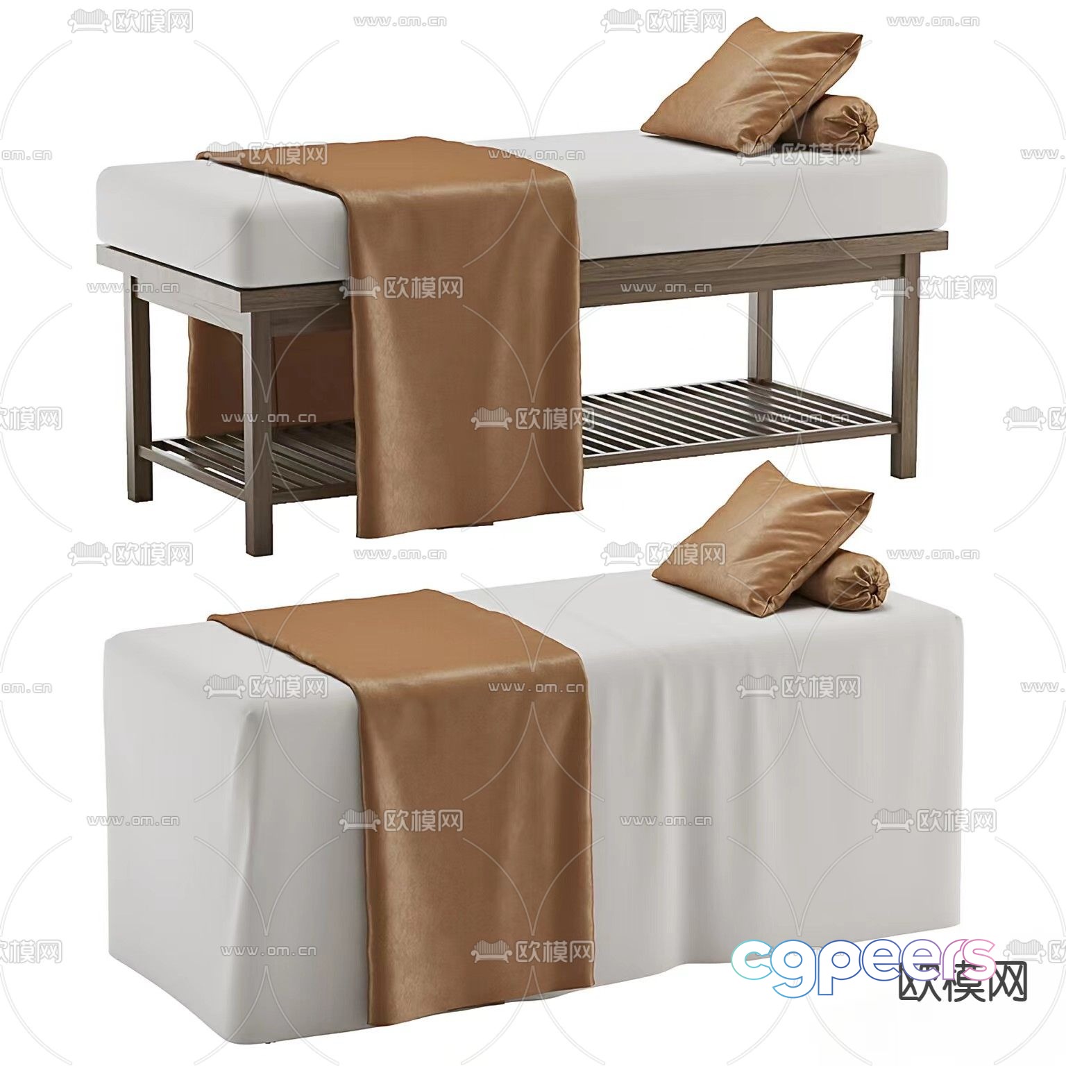 Massage bed care bed 3d model Massage bed care bed 3d model