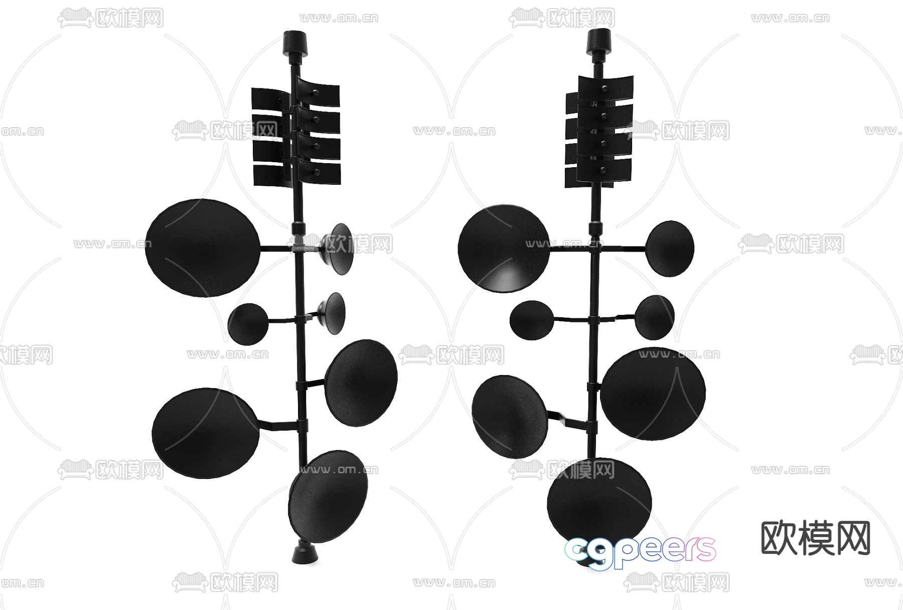 TV signal tower satellite receiver 3d model TV signal tower satellite receiver 3d model