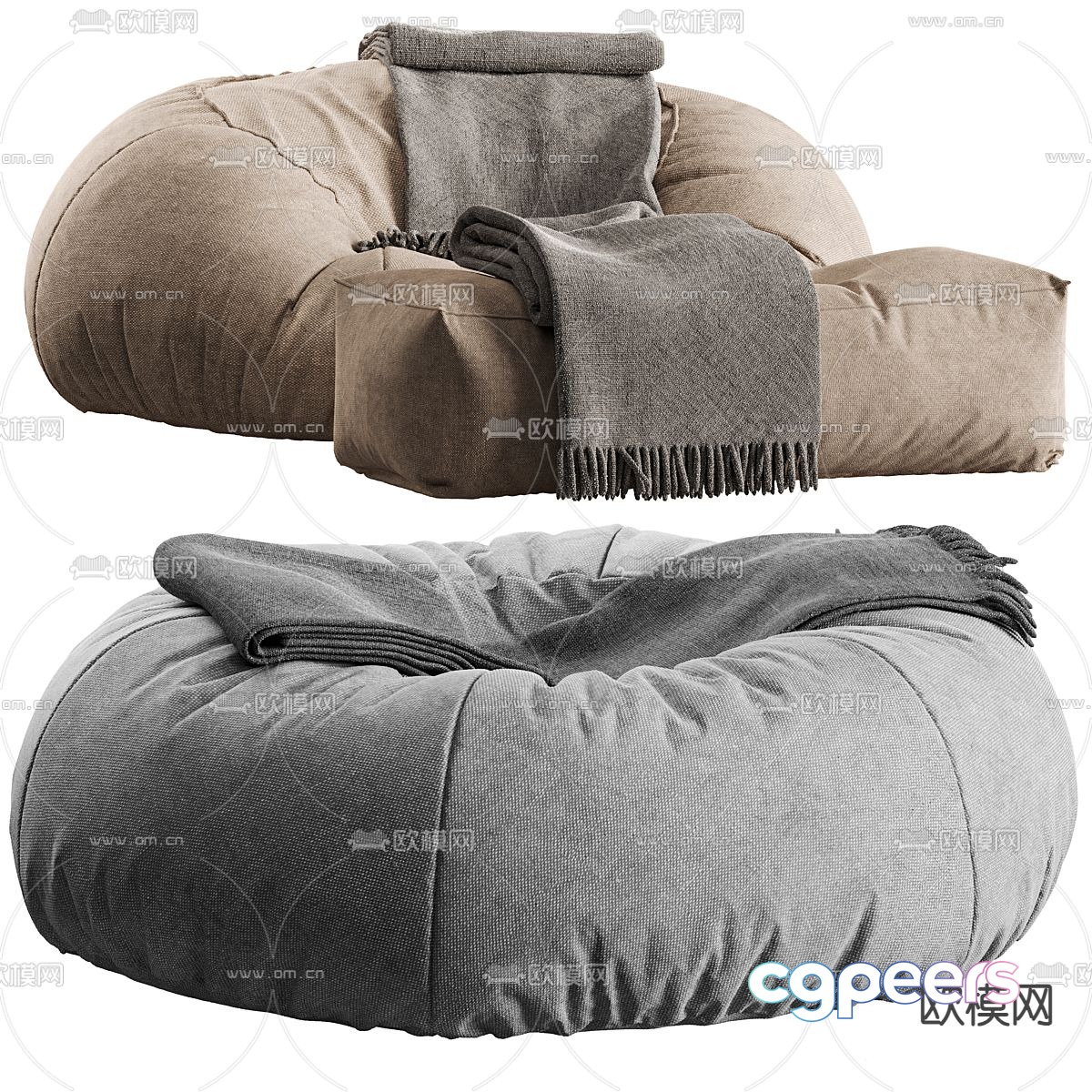 Bean bag sofa 3d model Bean bag sofa 3d model