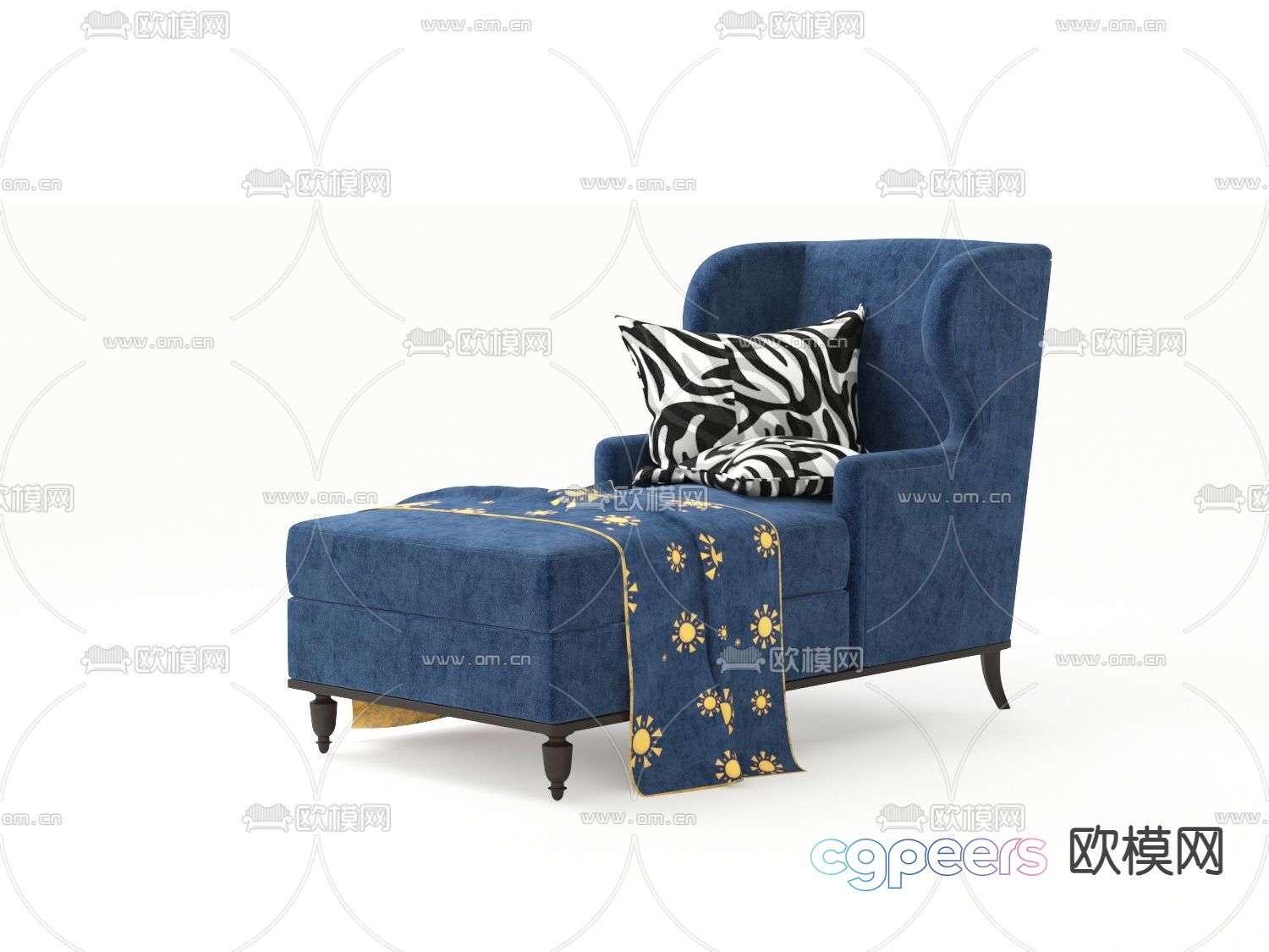 Modern sofa bed 3d model Modern sofa bed 3d model