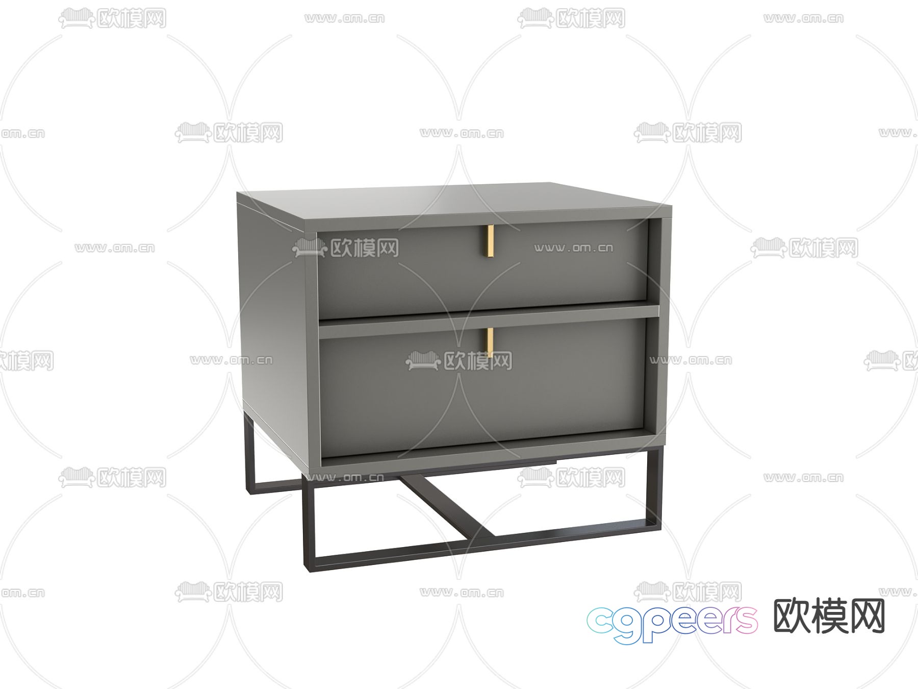 Modern bedside table 3d model Modern bedside table 3d model