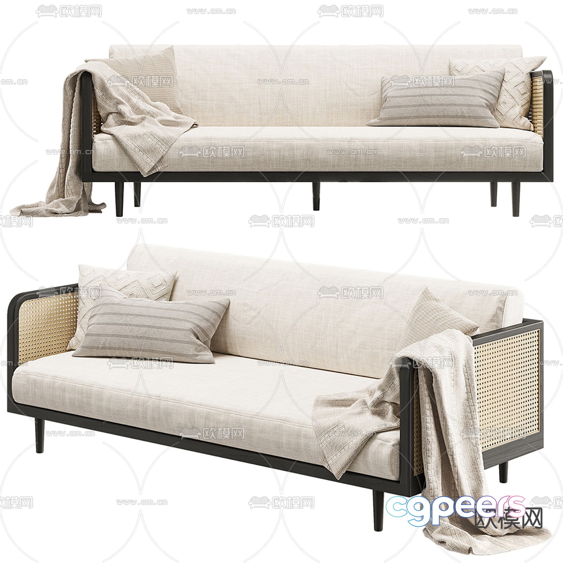Cosmo multi-seater sofa 3d model Cosmo multi-seater sofa 3d model