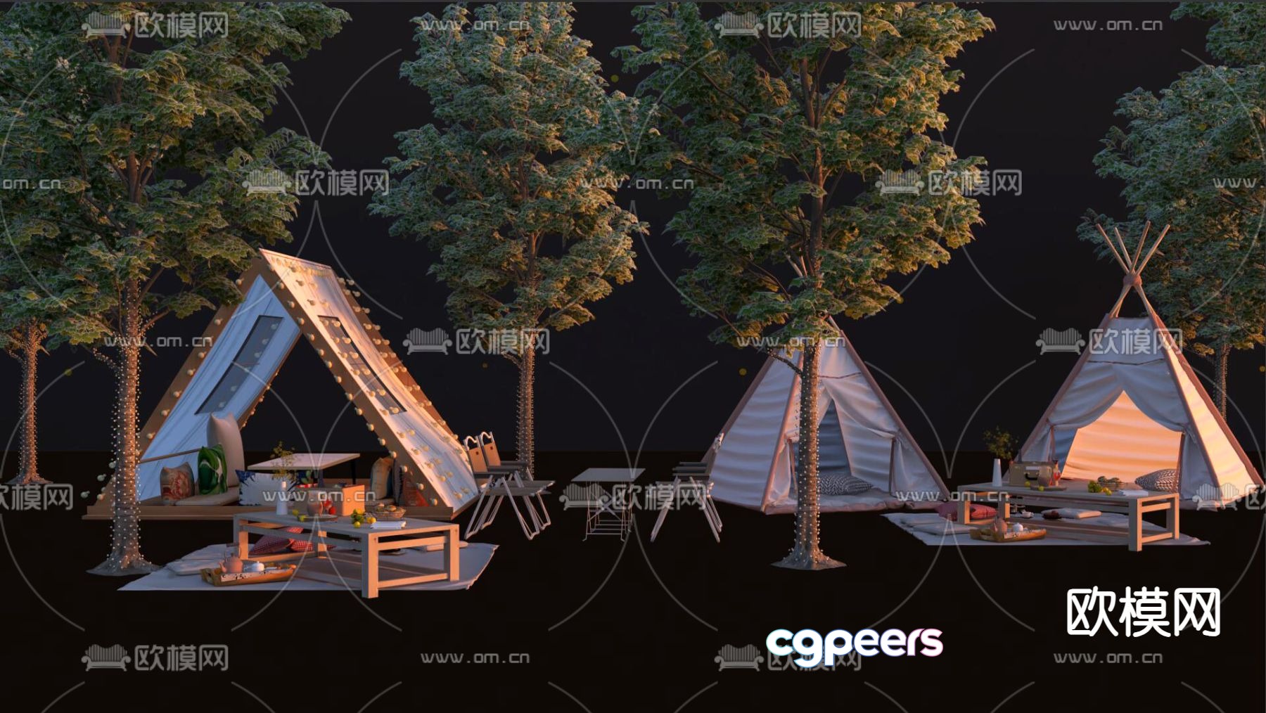outdoor tent camping 3d model outdoor tent camping 3d model