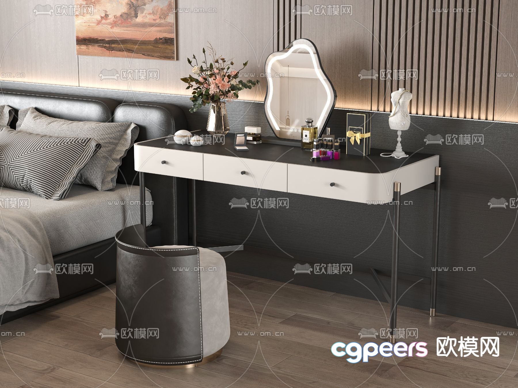 Modern dressing table dressing table 3d model Modern dressing table dressing table 3d model